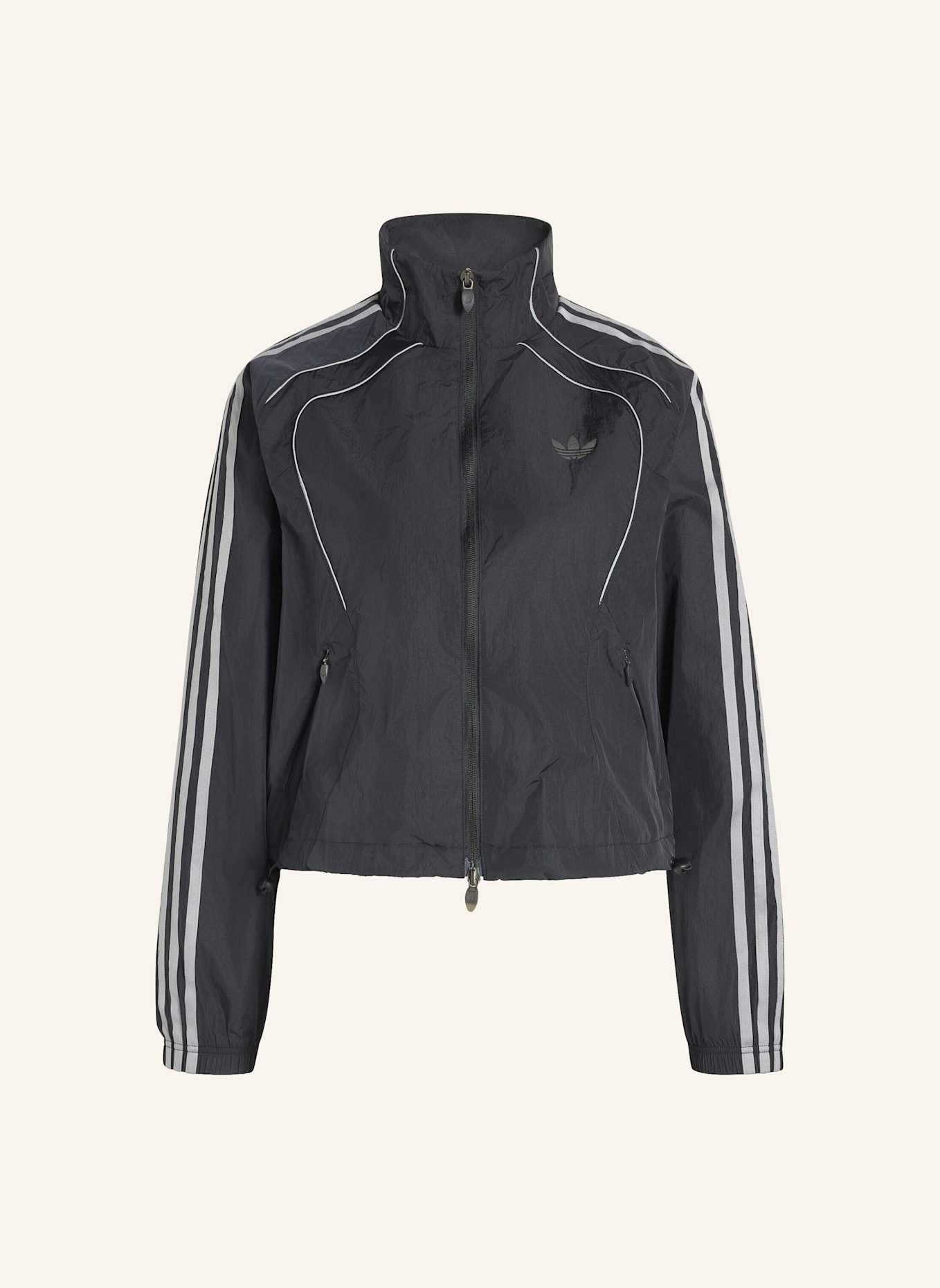 adidas Originals TEAMGEIST ORIGINALS JACKE: SCHWARZ/ GRAU