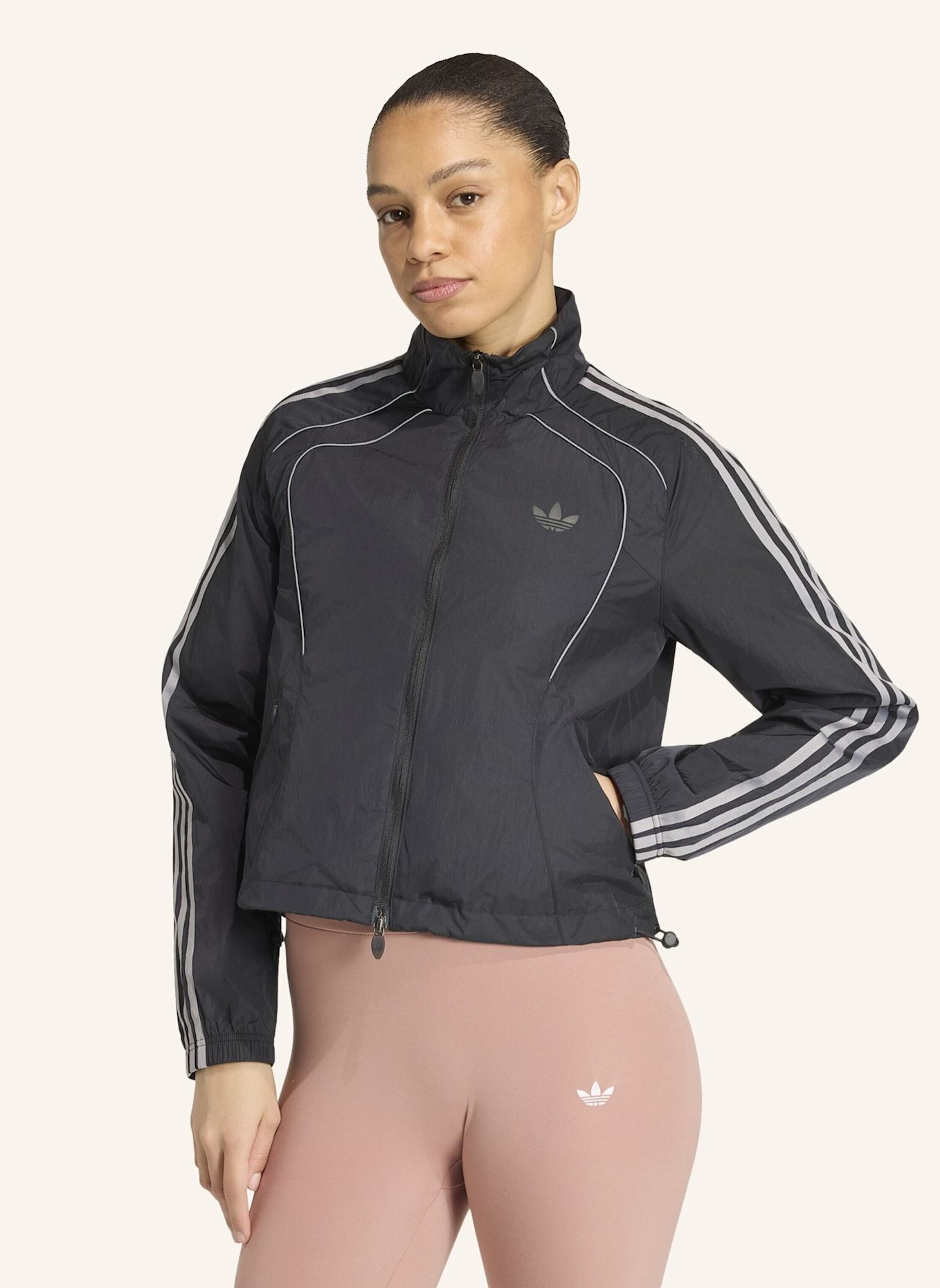 adidas Originals TEAMGEIST ORIGINALS JACKE: SCHWARZ/ GRAU