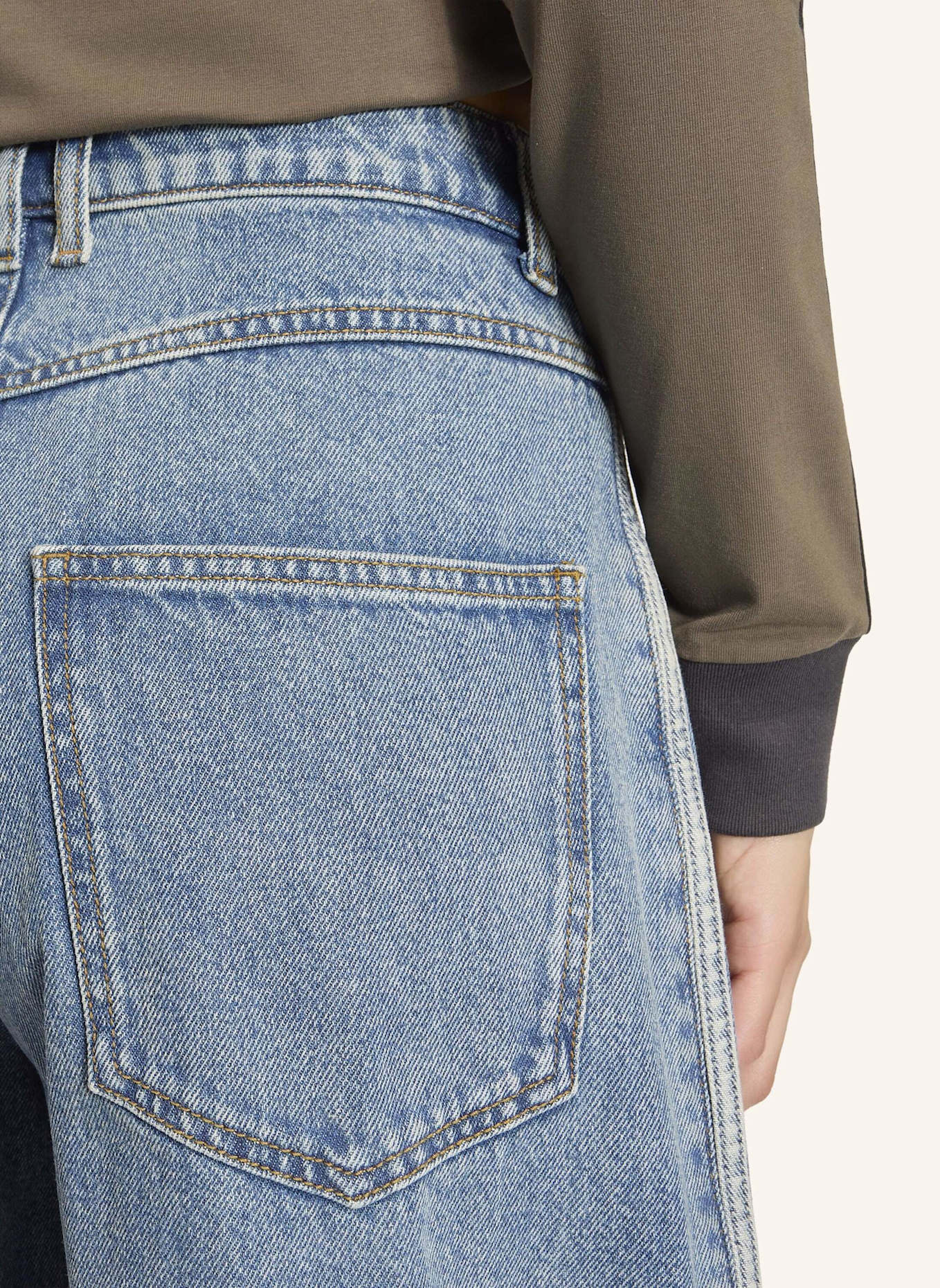 adidas Originals BARREL-JEANSHOSE, HOHER BUND: BLAU