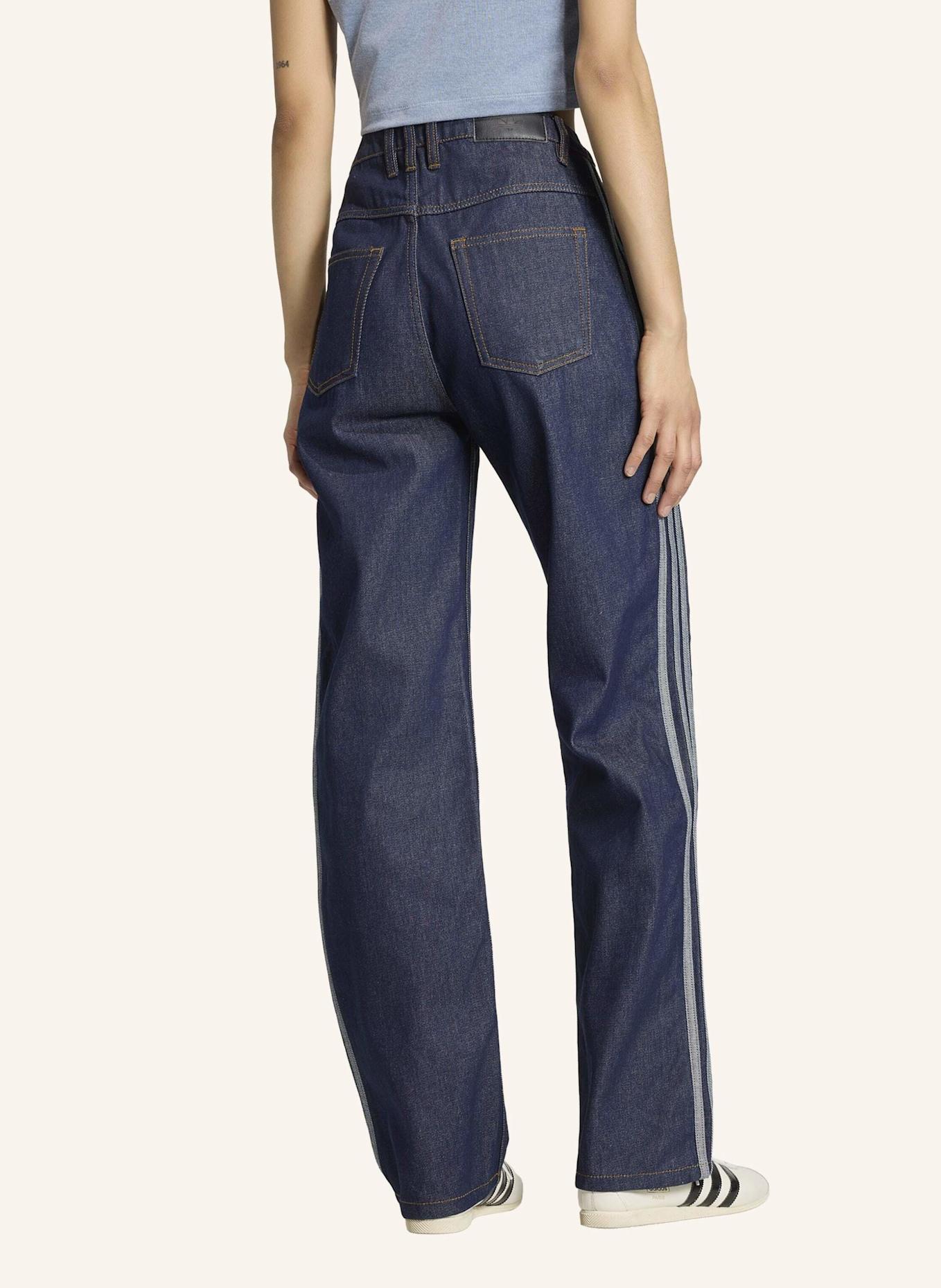 adidas Originals FIREBIRD JEANSHOSE, MITTELHOHER BUND, GERADE GESCHNITTEN: BLAU