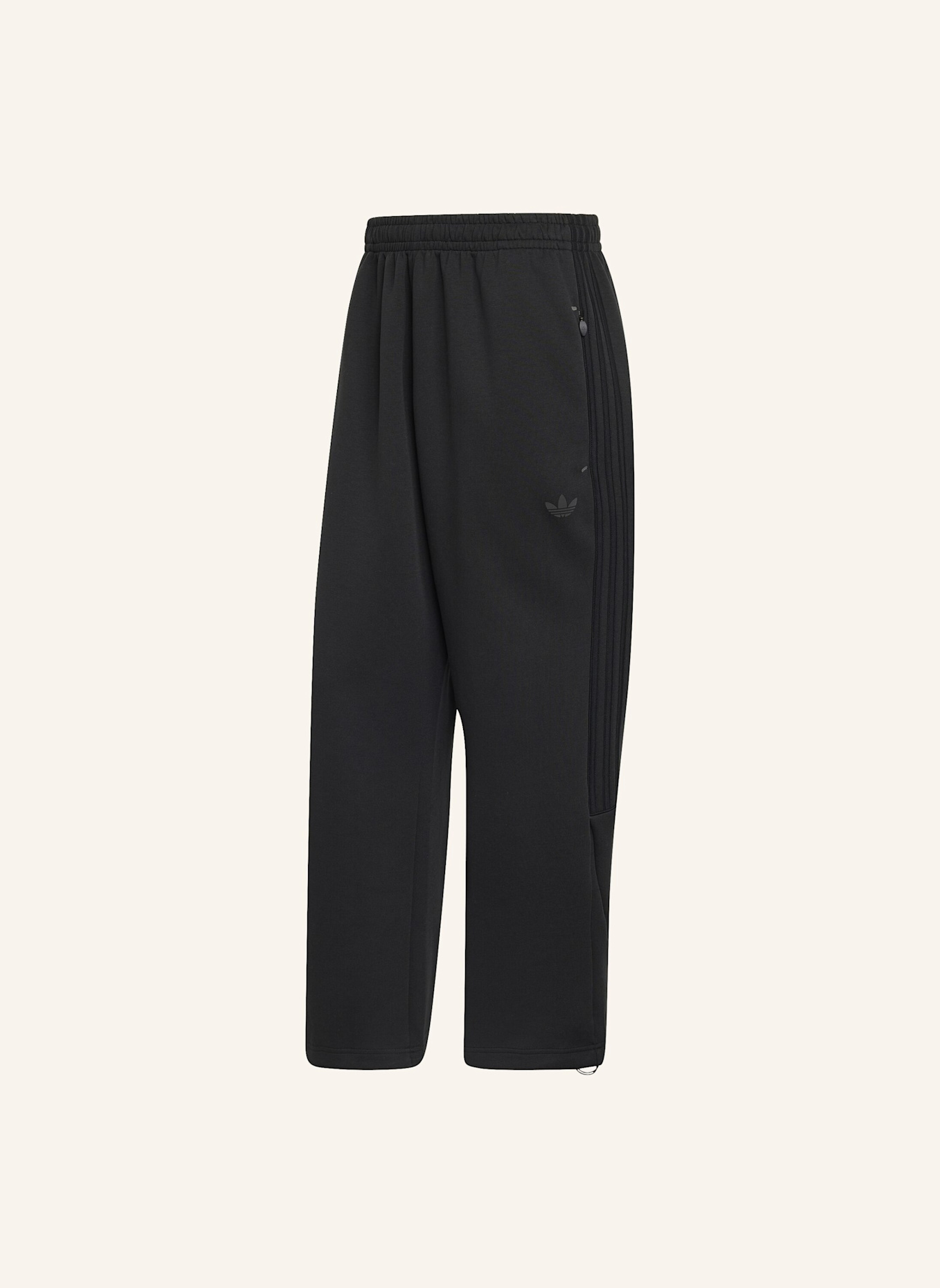 adidas Originals SPACER TEAMGEIST 26 CUTLINE HOSE, OFFENER SAUM: SCHWARZ
