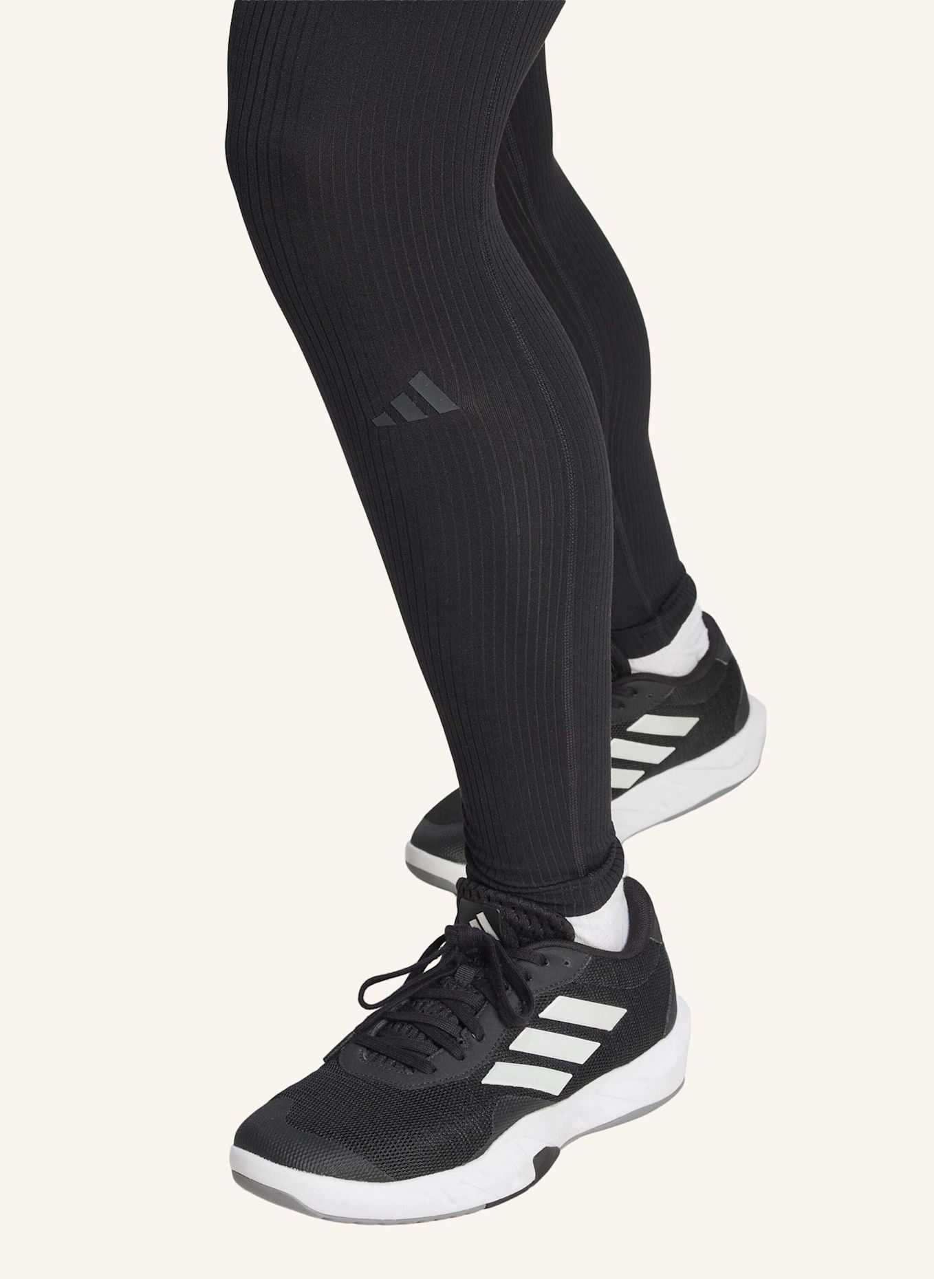 adidas ALL ME LEGGINGS, GERIPPT: SCHWARZ