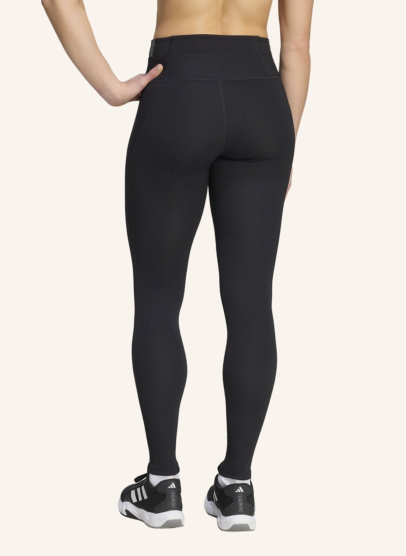 adidas ALL ME LEGGINGS, GERIPPT: SCHWARZ