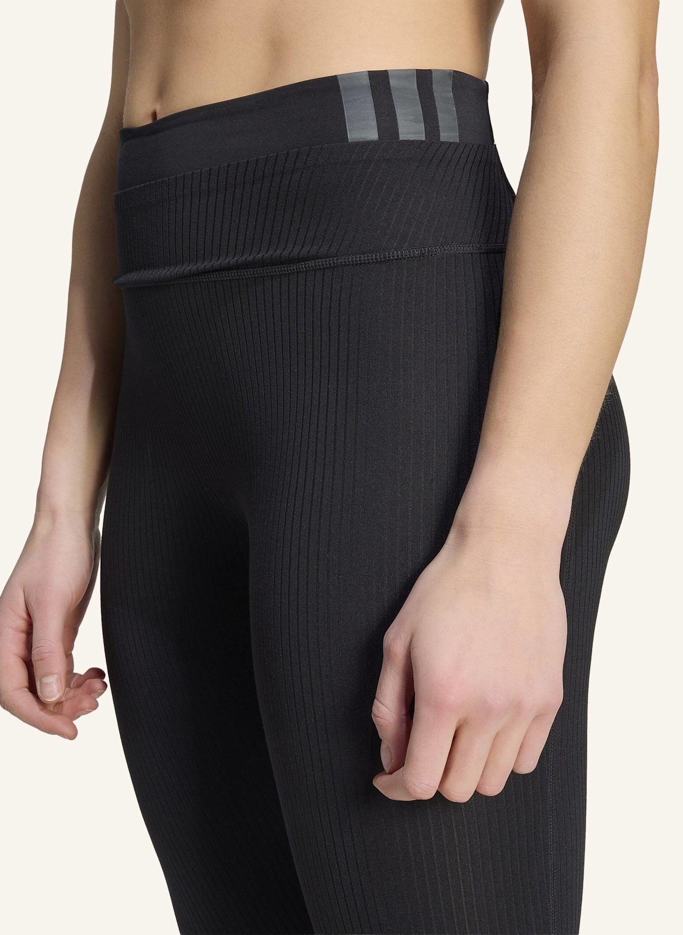 adidas ALL ME LEGGINGS, GERIPPT: SCHWARZ