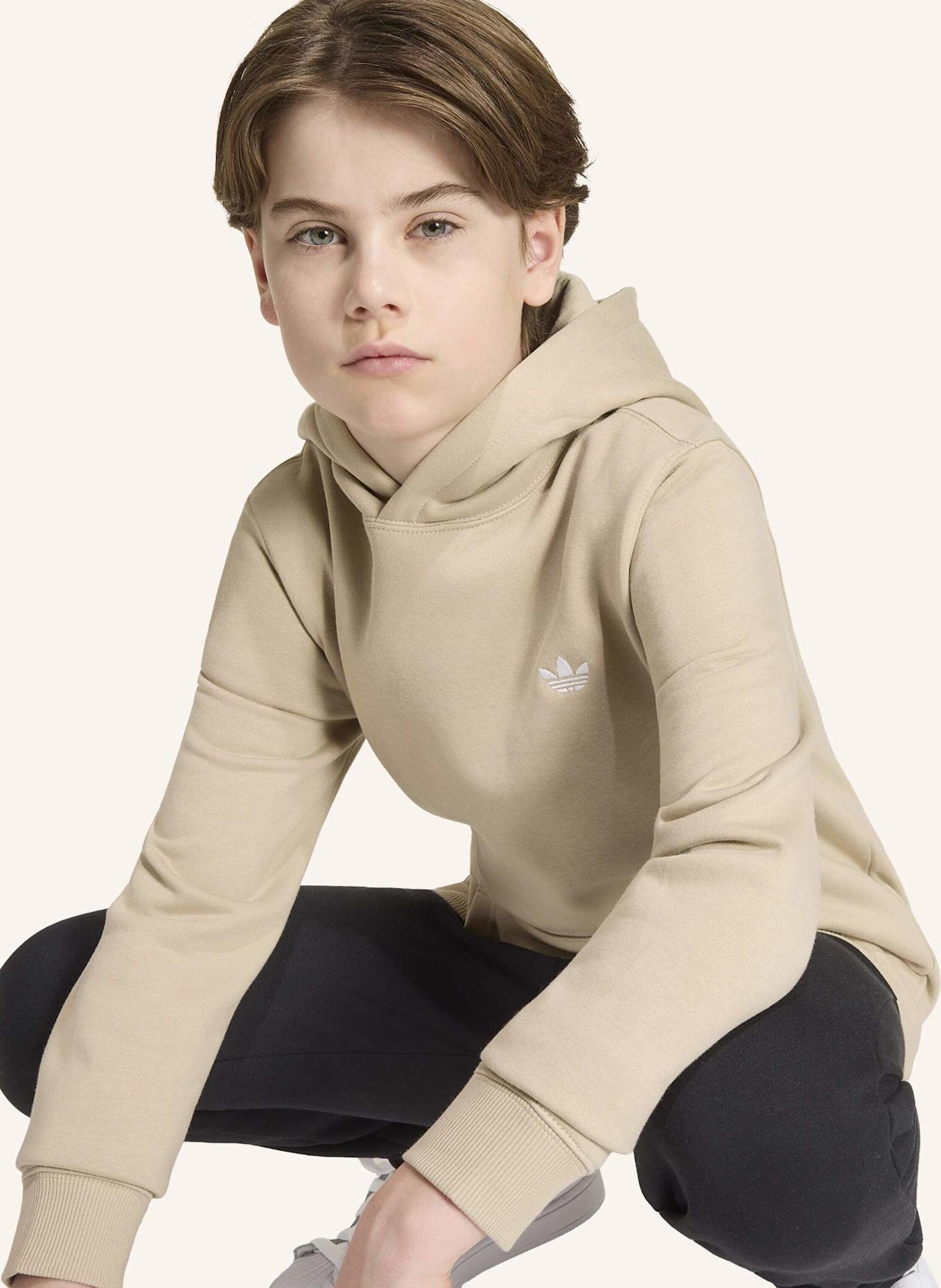 adidas Originals REGULAR FLEECE-HOODIE: BEIGE