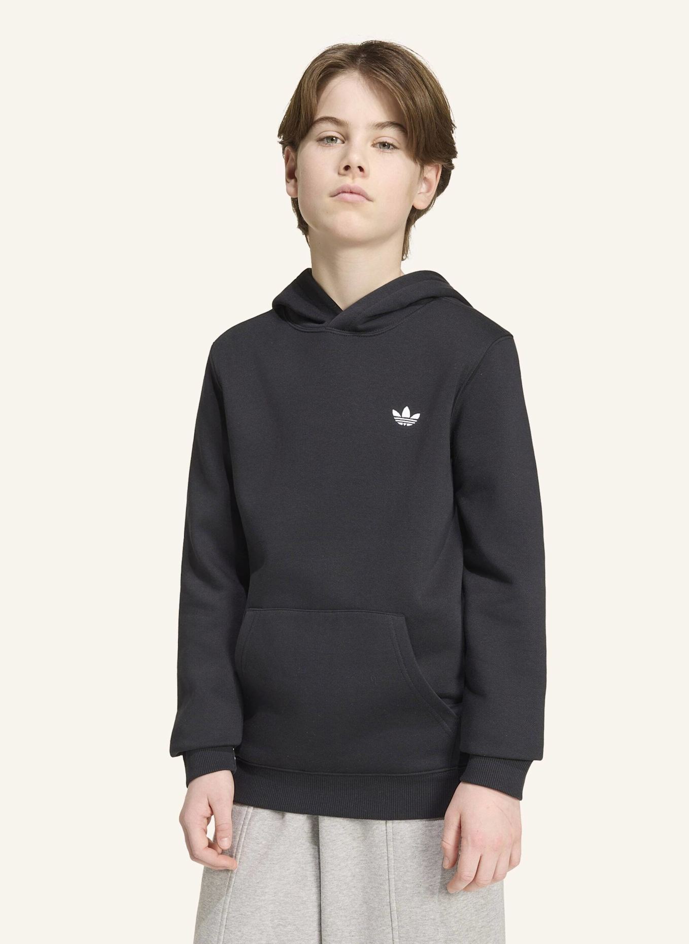 adidas Originals REGULAR FLEECE-HOODIE: SCHWARZ