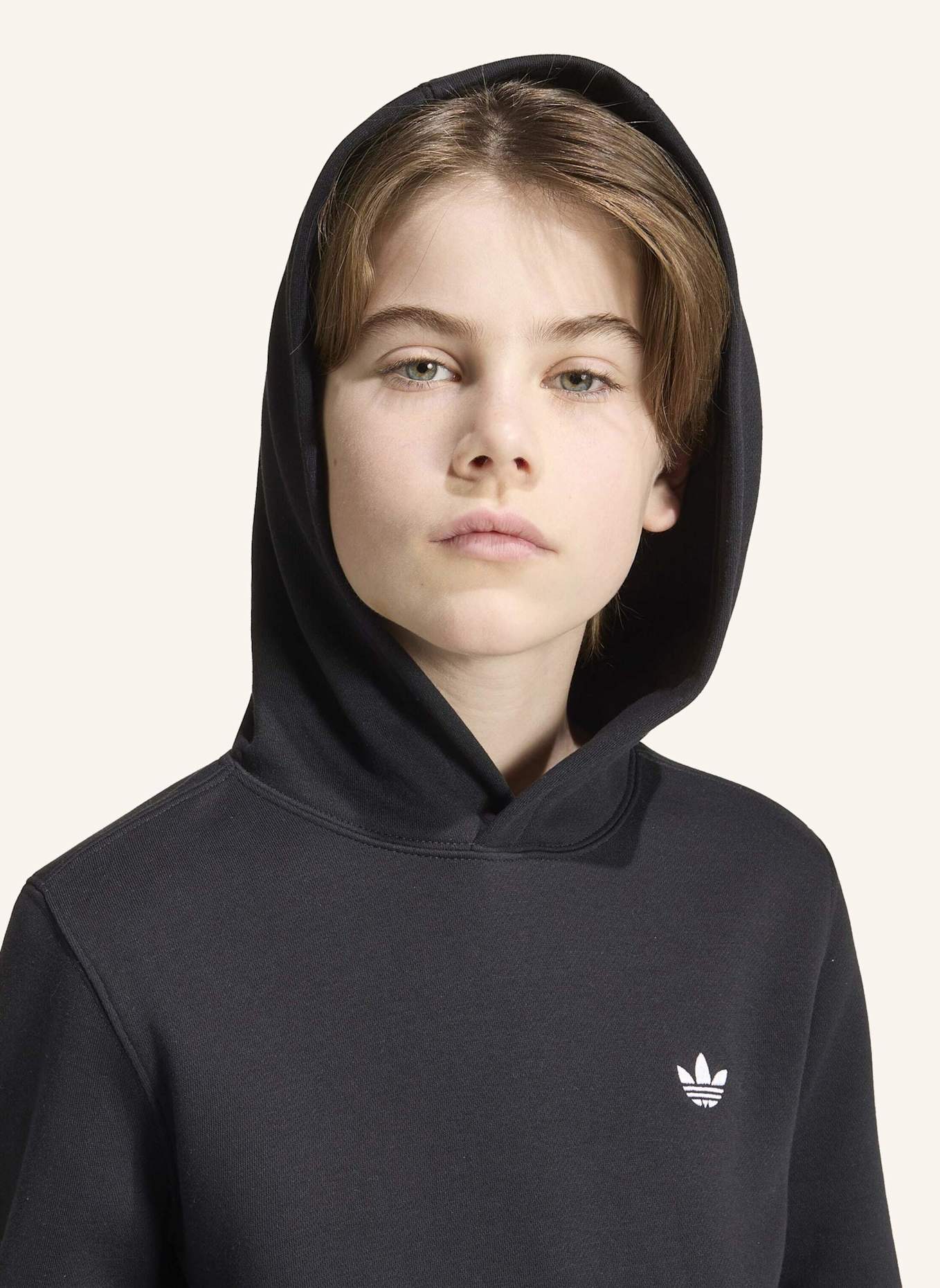 adidas Originals REGULAR FLEECE-HOODIE: SCHWARZ