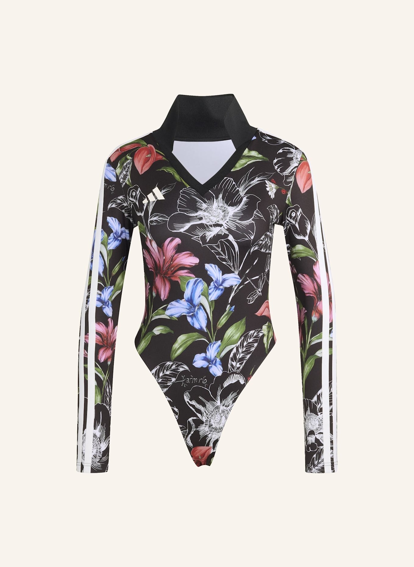 adidas ADIDAS X FARM RIO ONESIE: SCHWARZ/ WEISS