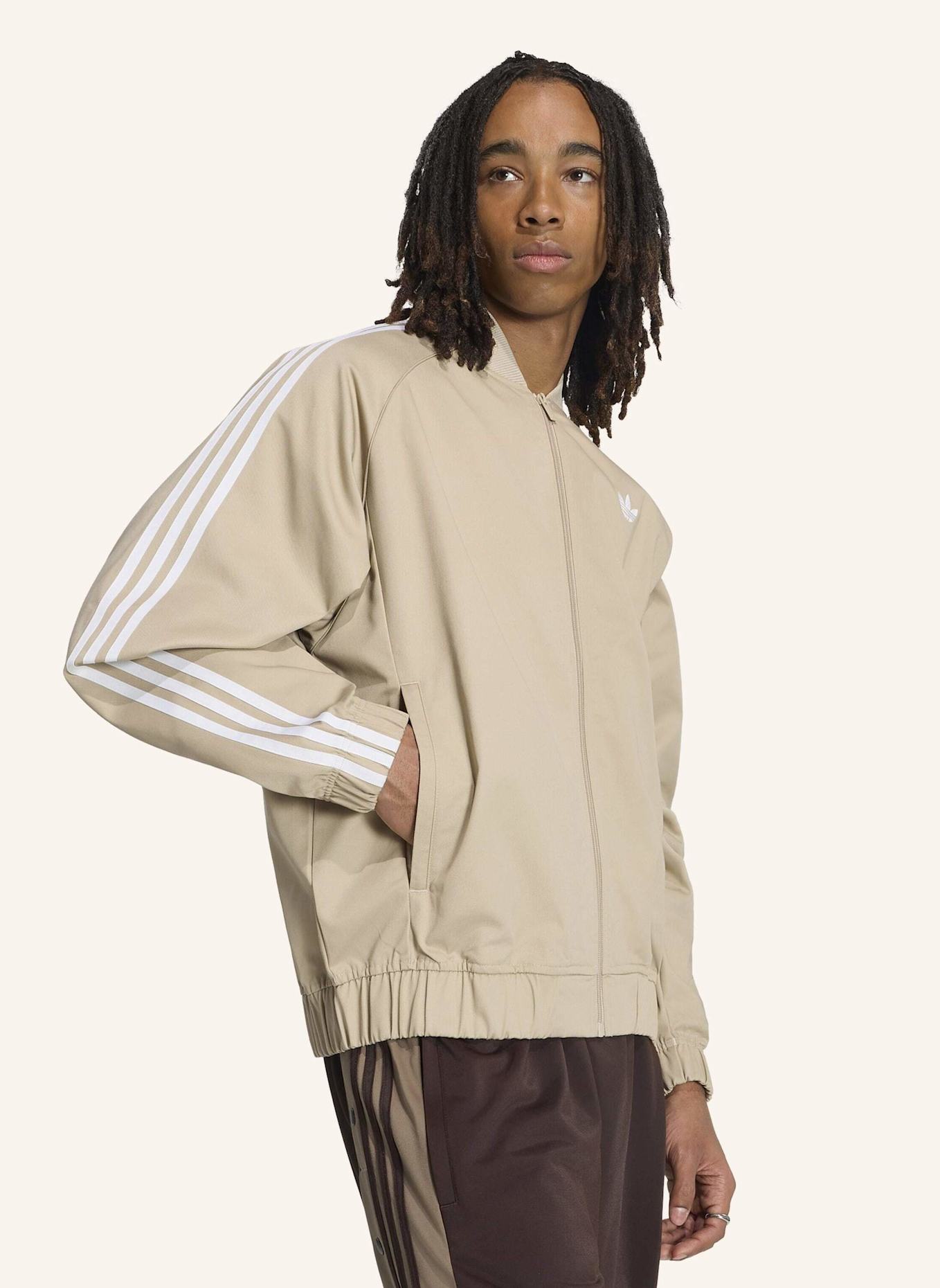adidas Originals SST ADICOLOR CLASSICS TRACK TOP BAUMWOLLE TWILL: BEIGE