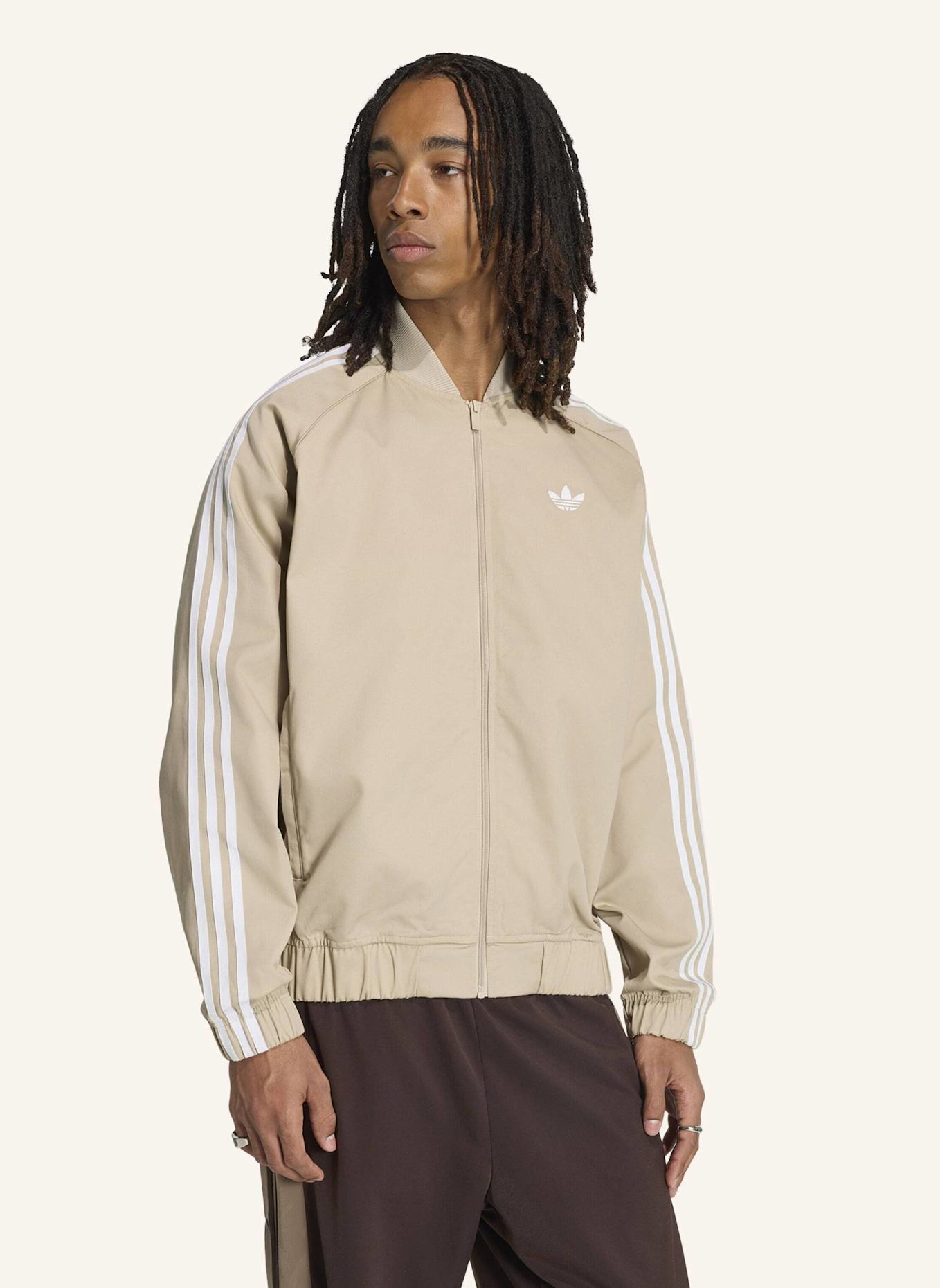 adidas Originals SST ADICOLOR CLASSICS TRACK TOP BAUMWOLLE TWILL: BEIGE