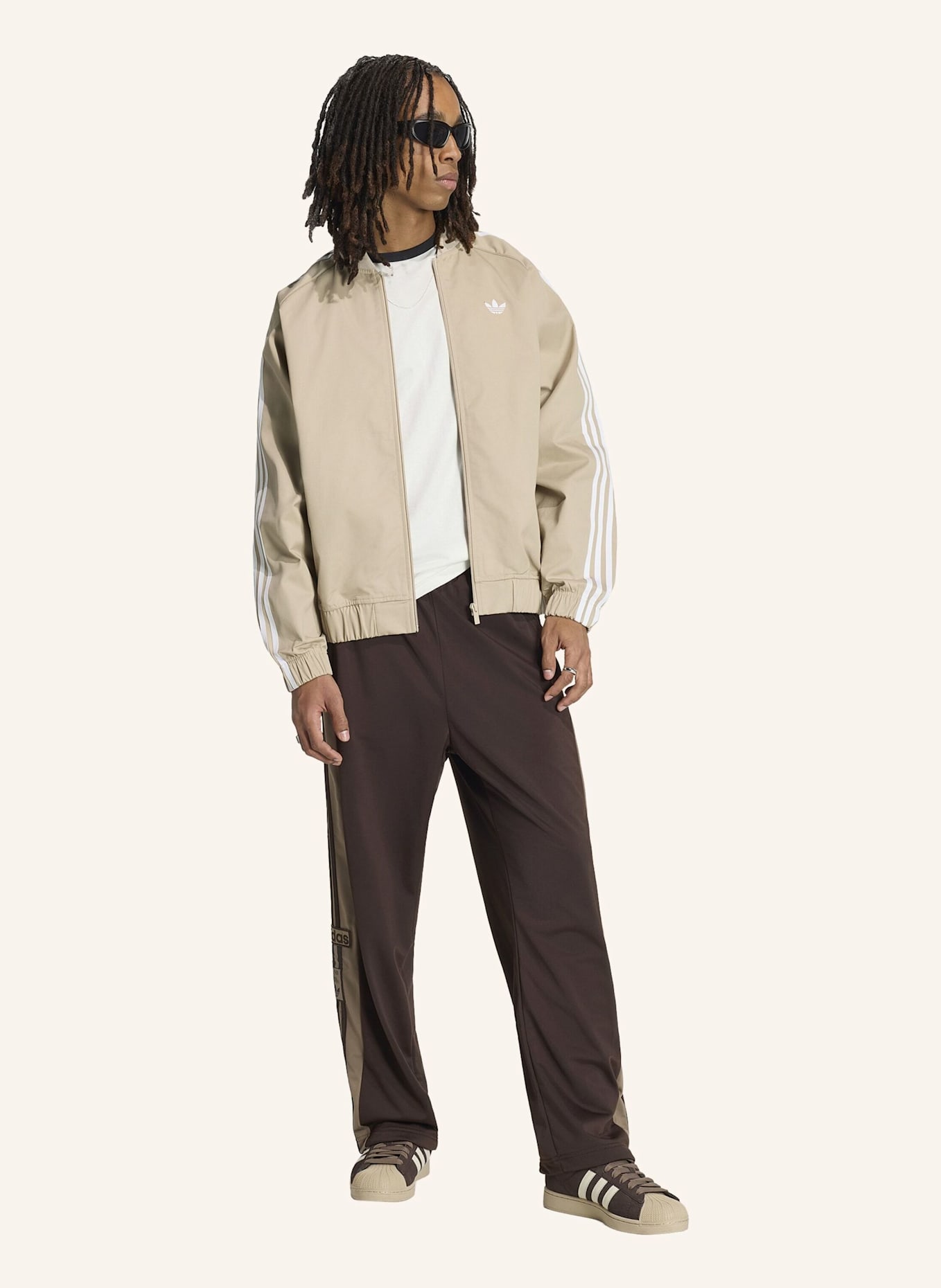 adidas Originals SST ADICOLOR CLASSICS TRACK TOP BAUMWOLLE TWILL: BEIGE