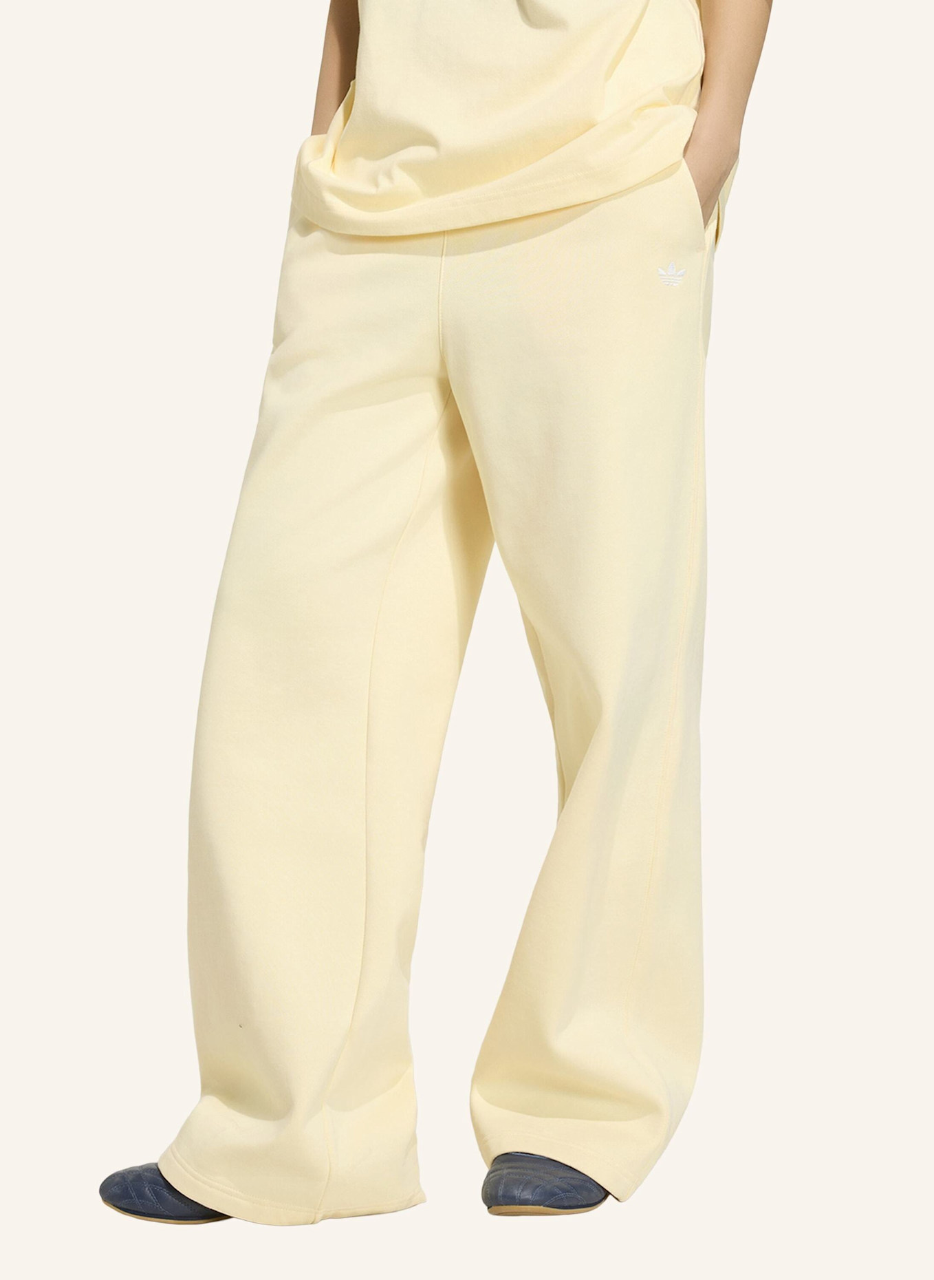 adidas Originals ESSENTIALS FLEECE-HOSE, WEITES BEIN: CREME