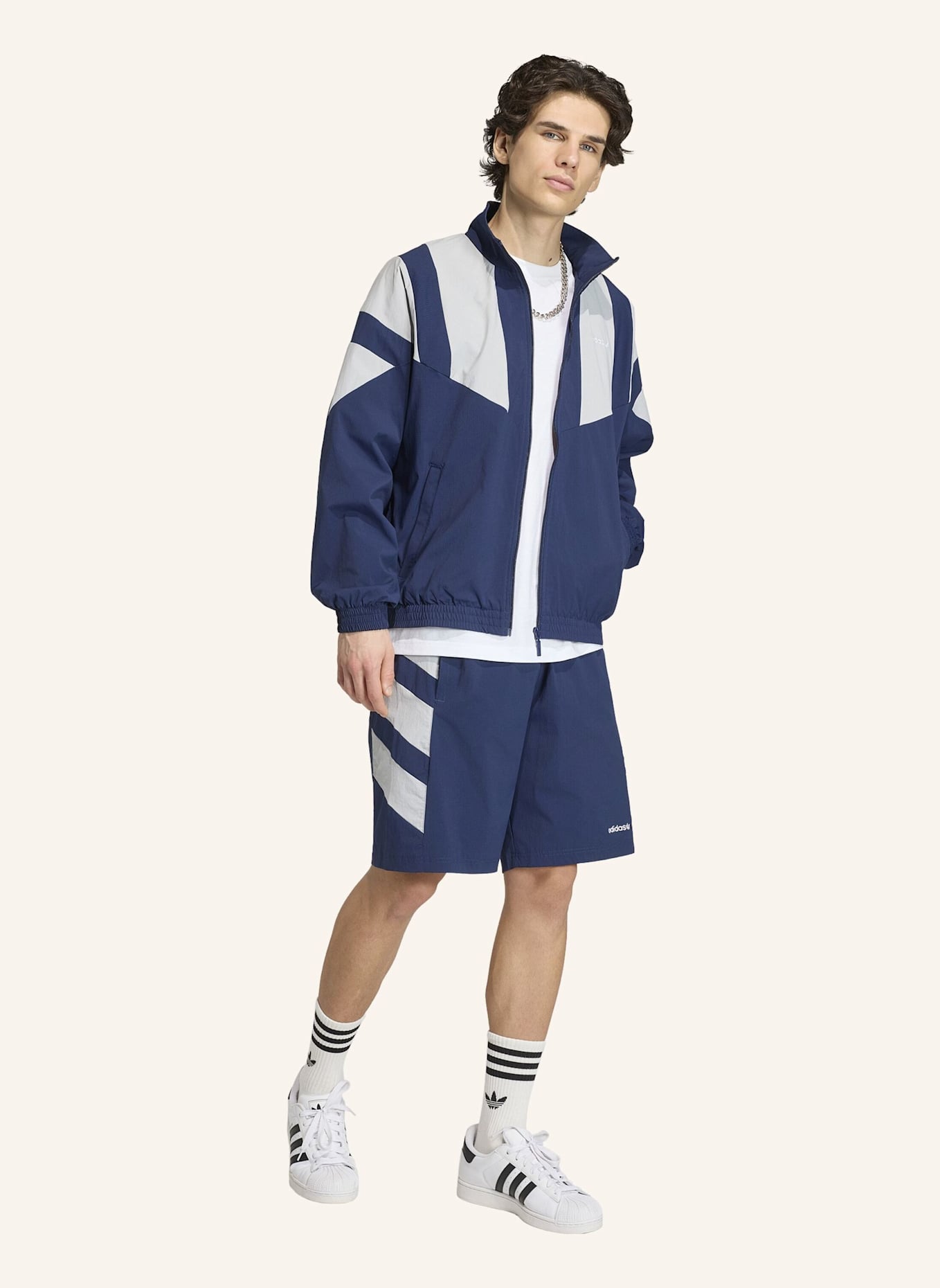 adidas Originals BLOCKED ORIGINALS JACKE: BLAU
