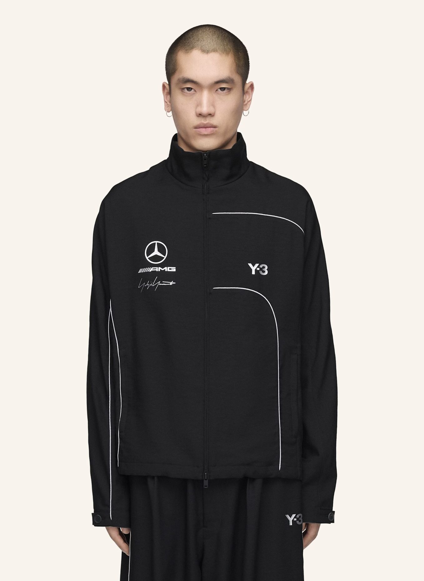Y-3 Y-3 MERCEDES ACTION SPORTS JACKE: SCHWARZ