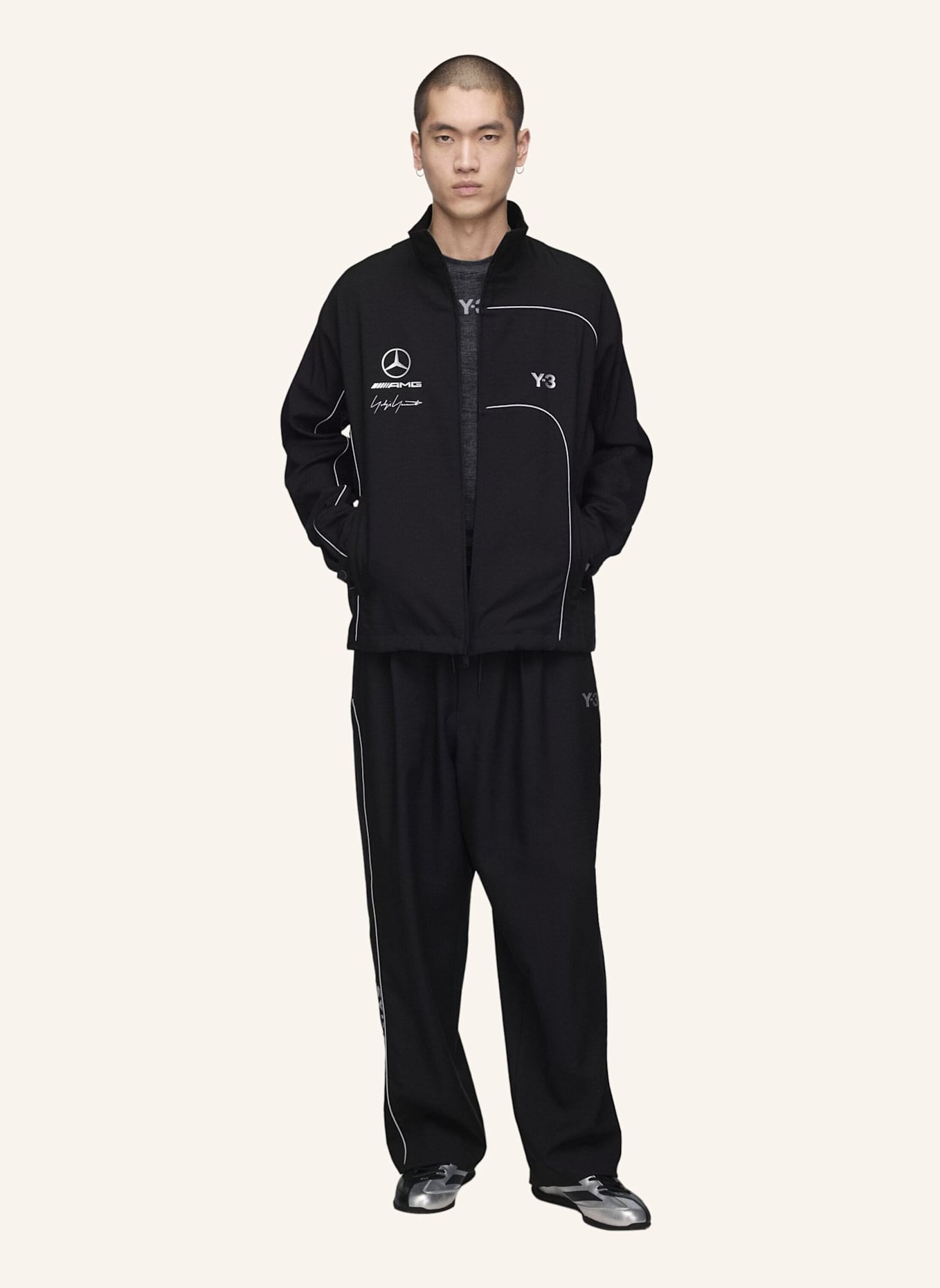 Y-3 Y-3 MERCEDES ACTION SPORTS JACKE: SCHWARZ