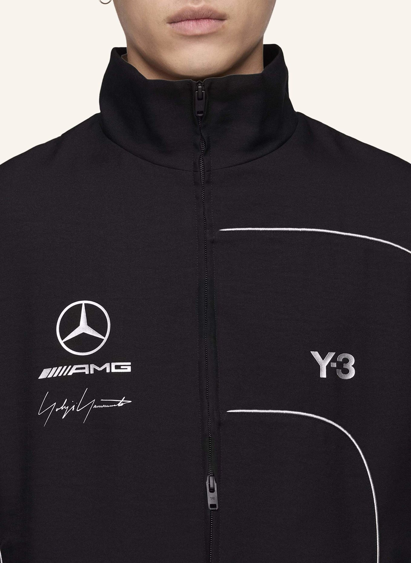 Y-3 Y-3 MERCEDES ACTION SPORTS JACKE: SCHWARZ