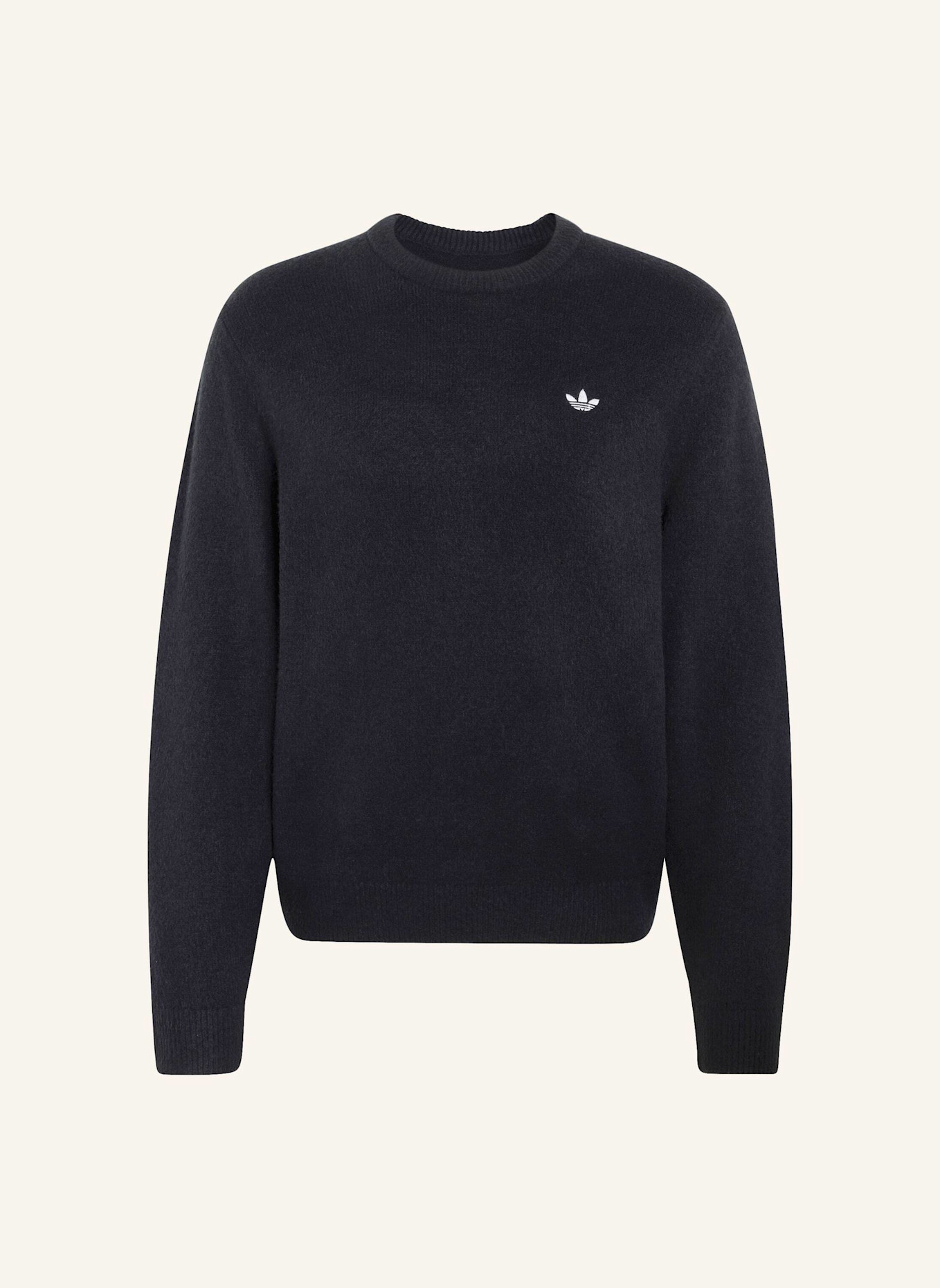 adidas Originals TREFOIL ESSENTIALS KNIT STRICKPULLOVER: SCHWARZ