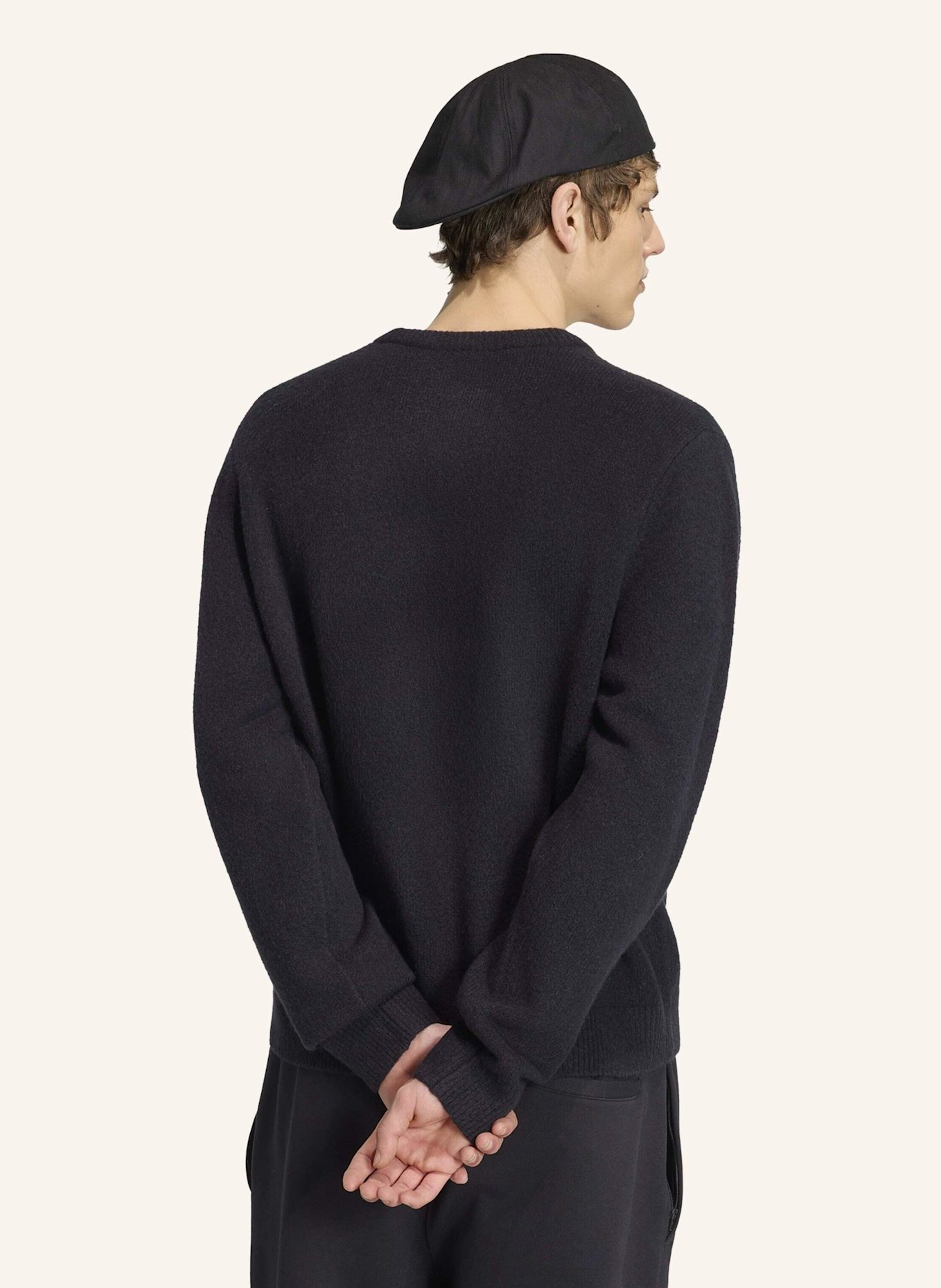 adidas Originals TREFOIL ESSENTIALS KNIT STRICKPULLOVER: SCHWARZ