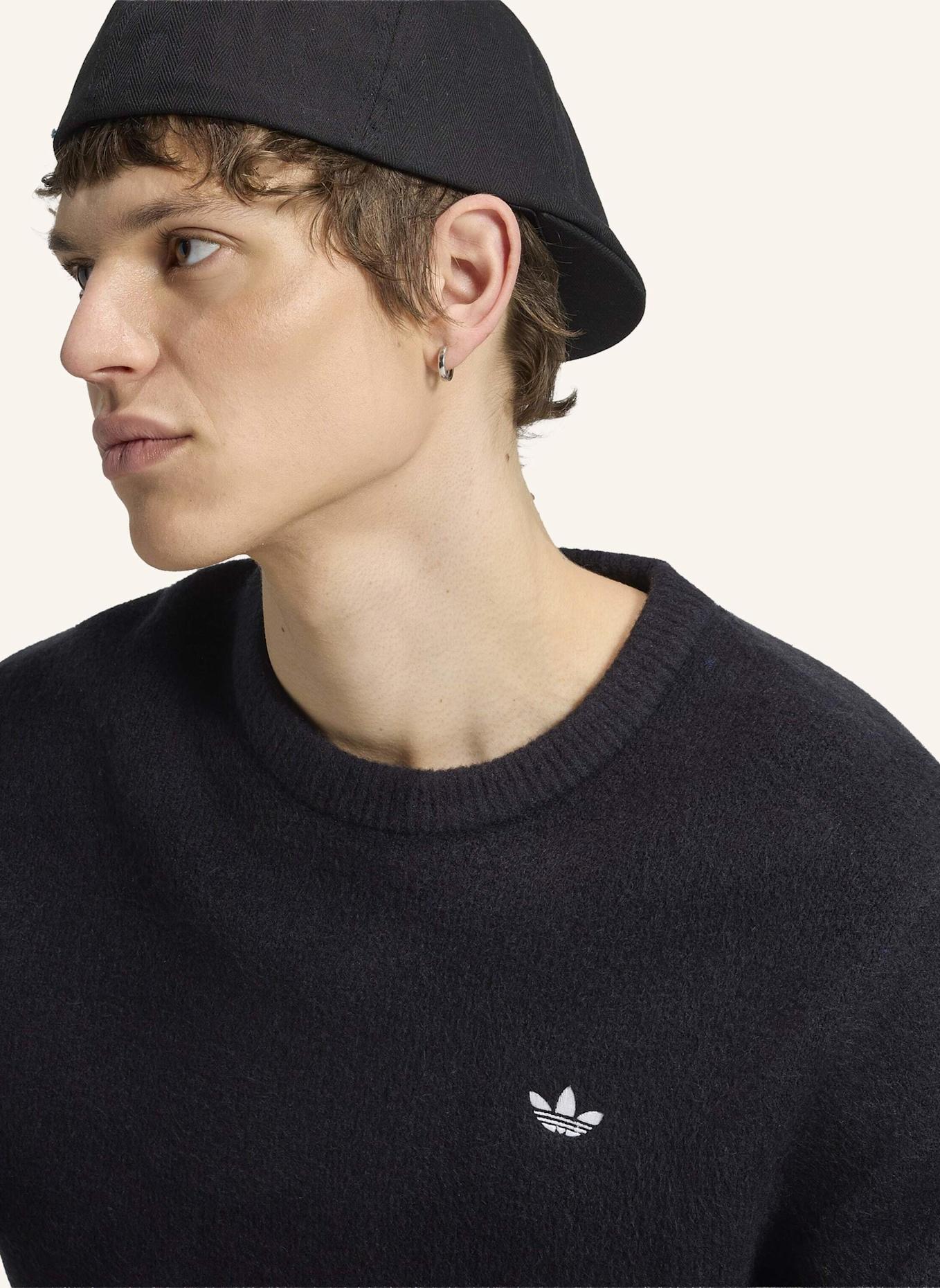 adidas Originals TREFOIL ESSENTIALS KNIT STRICKPULLOVER: SCHWARZ