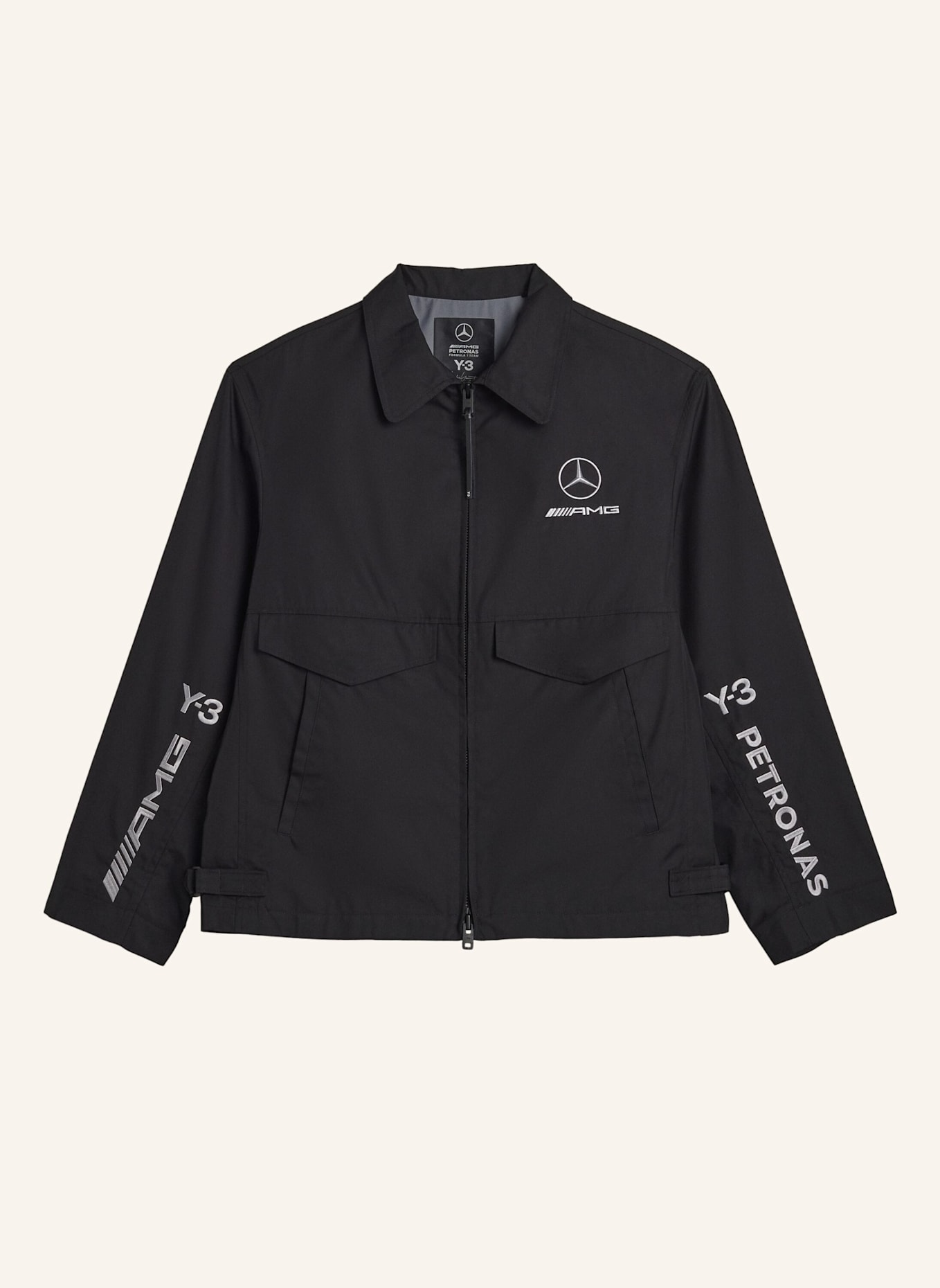 Y-3 Y-3 MERCEDES WOLF JACKE: SCHWARZ