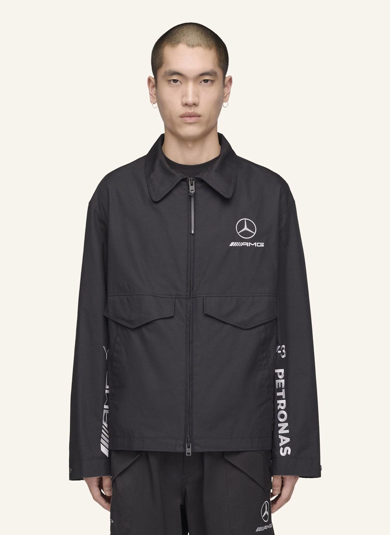 Y-3 Y-3 MERCEDES WOLF JACKE: SCHWARZ