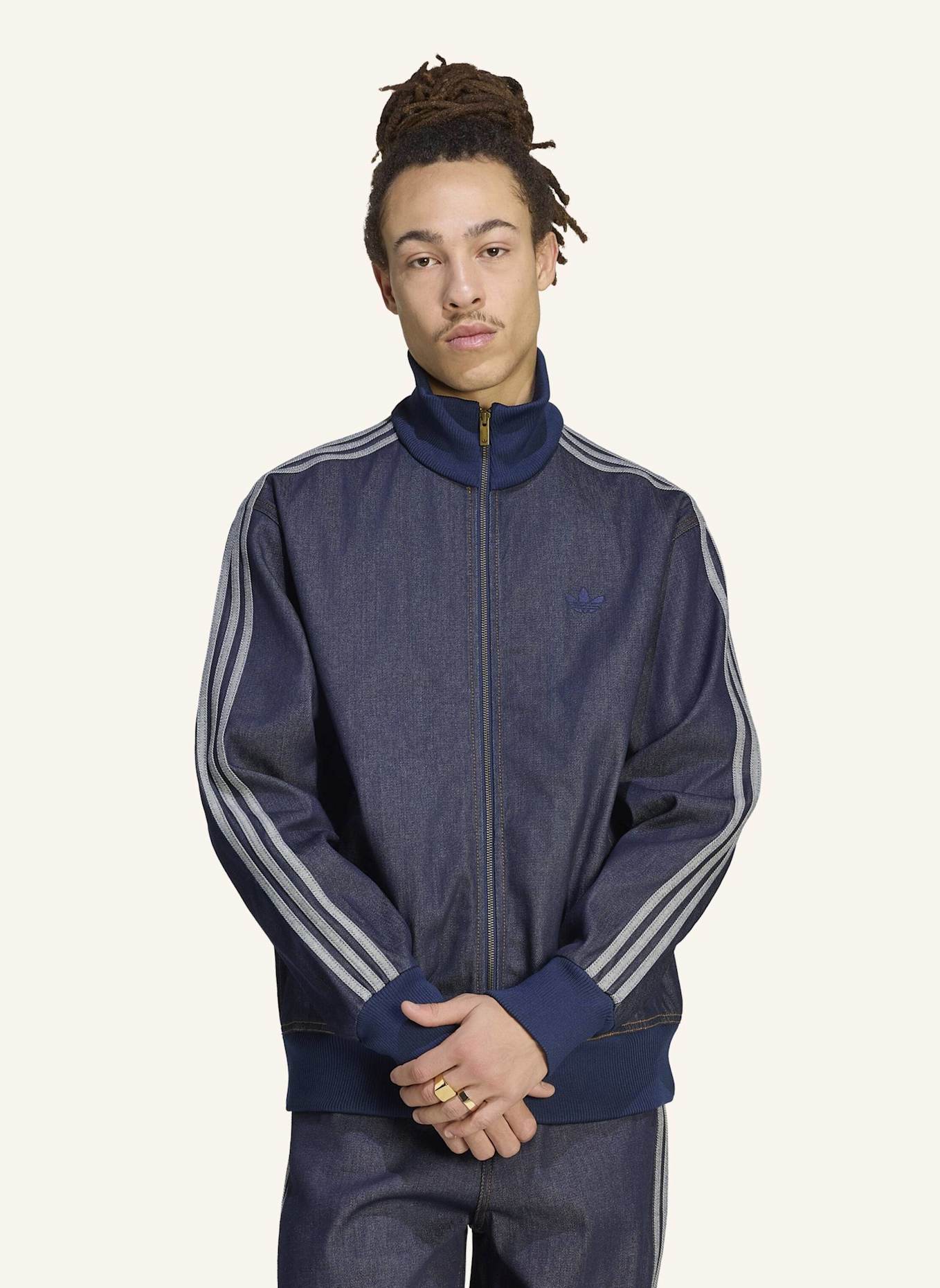 adidas Originals FIREBIRD ADICOLOR ORIGINALS JACKE, RAW DENIM: BLAU