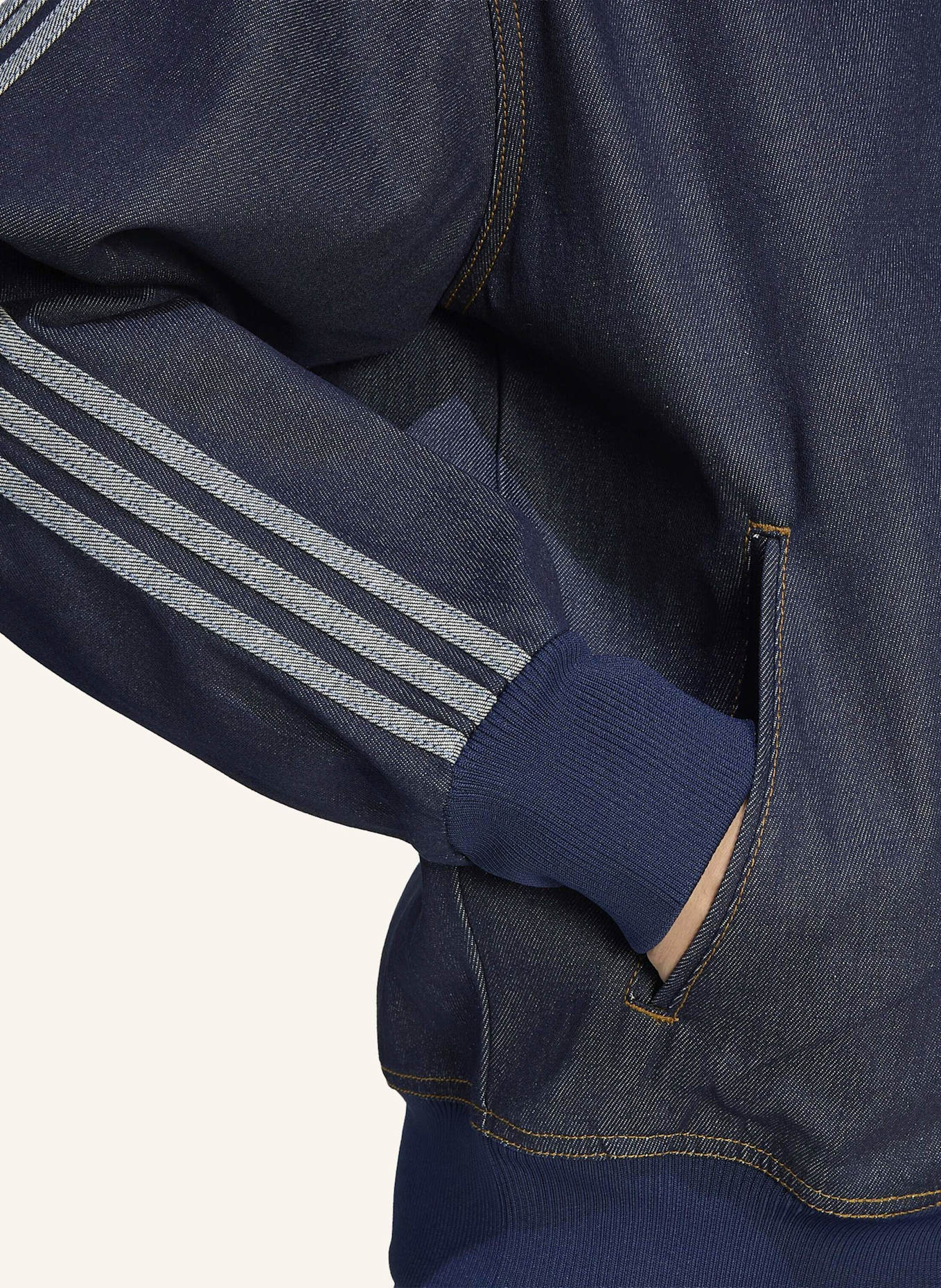 adidas Originals FIREBIRD ADICOLOR ORIGINALS JACKE, RAW DENIM: BLAU