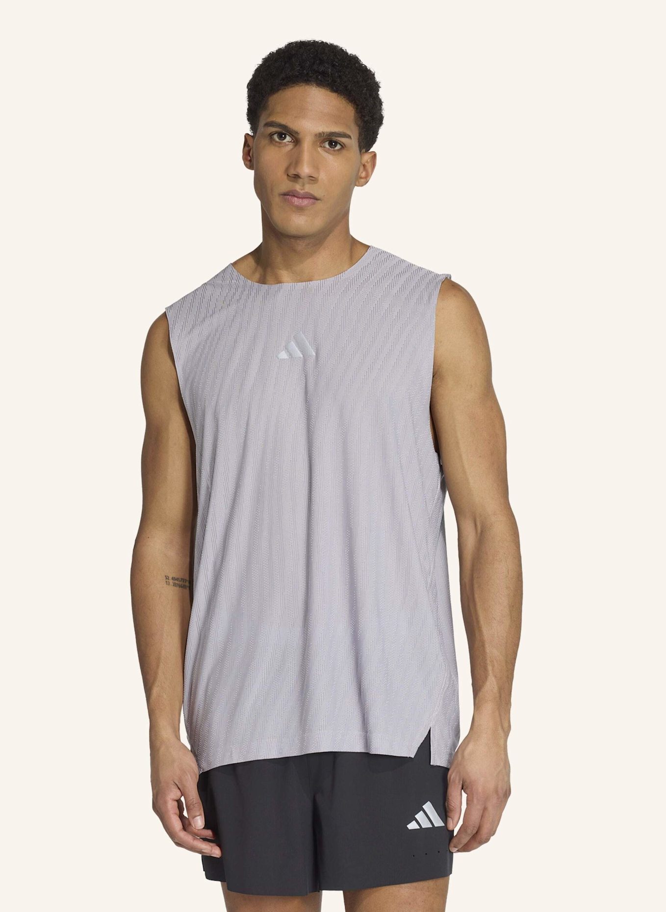 adidas ADI365 CLIMACOOL+ ENGINEERED TANKTOP: GRAU