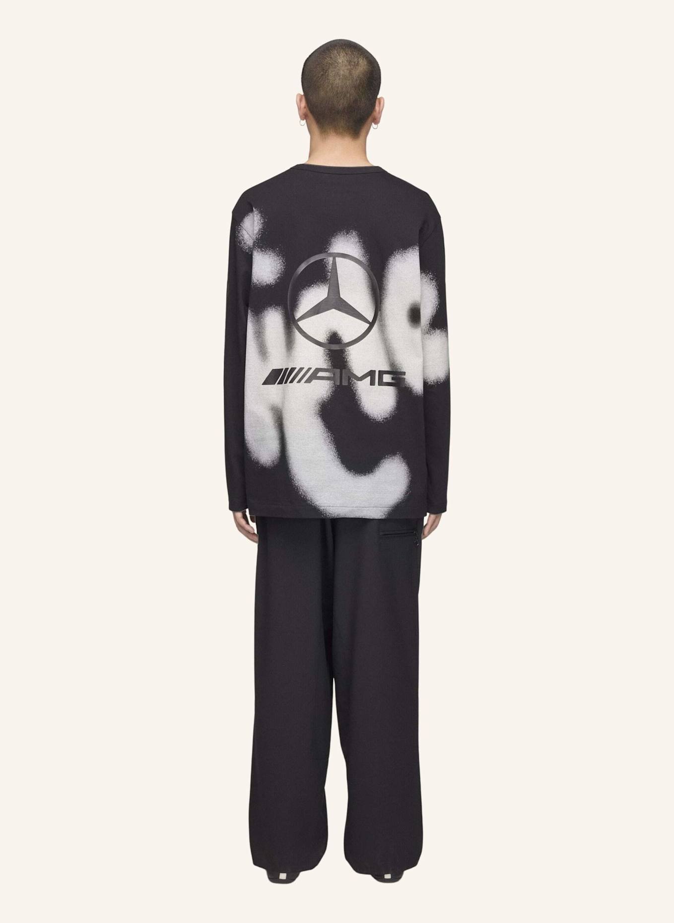 Y-3 Y-3 MERCEDES - AMG PETRONAS FORMULA 1 TEAM YOHJI GRAFIK-LONGSLEEVE: SCHWARZ