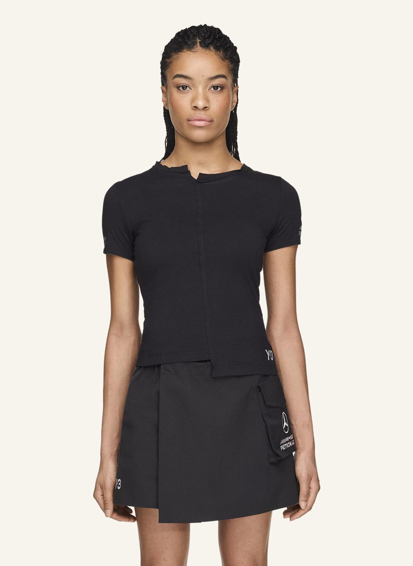 Y-3 Y-3 MERCEDES FITTED T-SHIRT: SCHWARZ