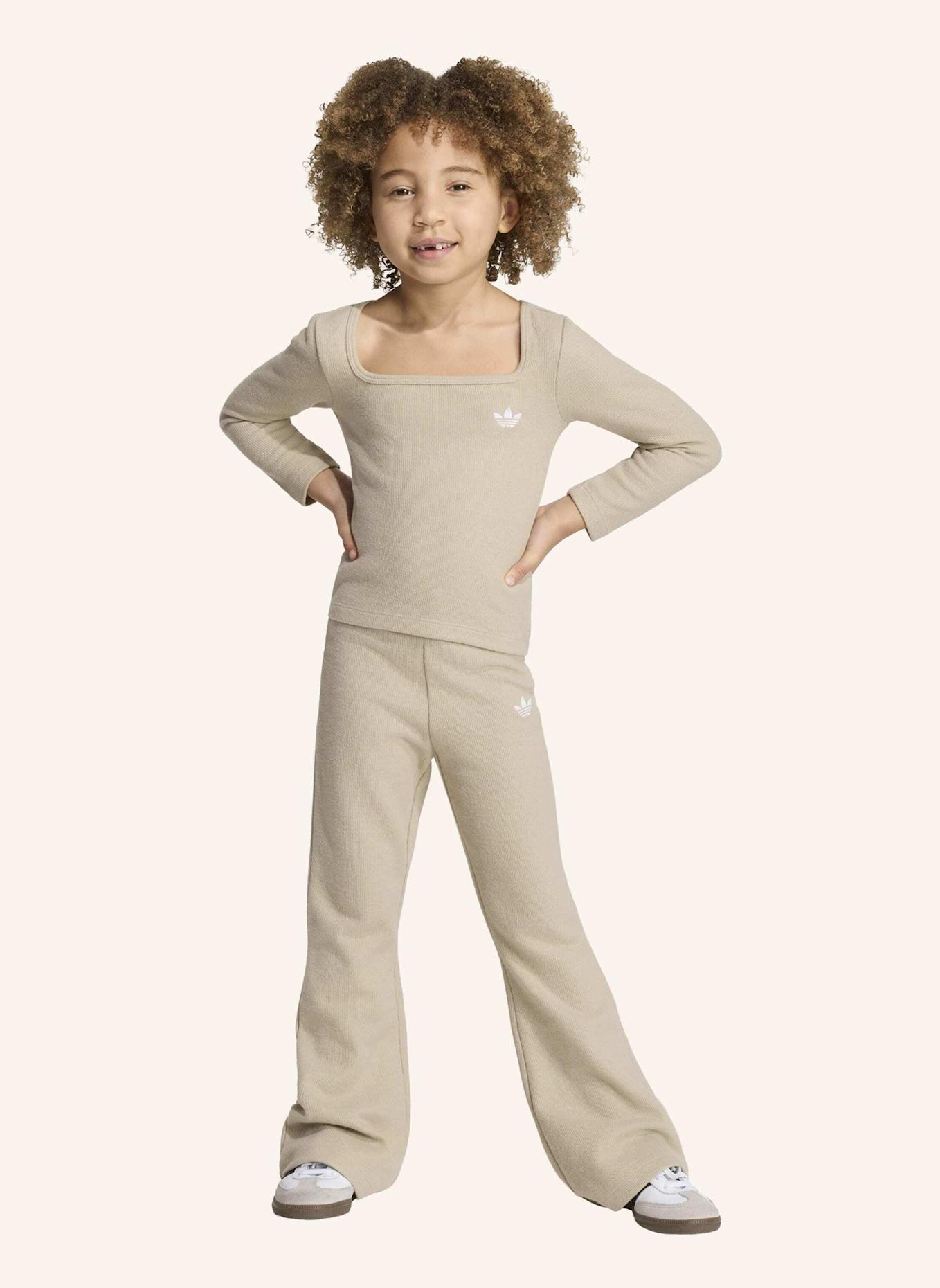 adidas Originals WINTERIZED SET RIPPSTRICK LONGSLEEVE LEGGINGS: BEIGE