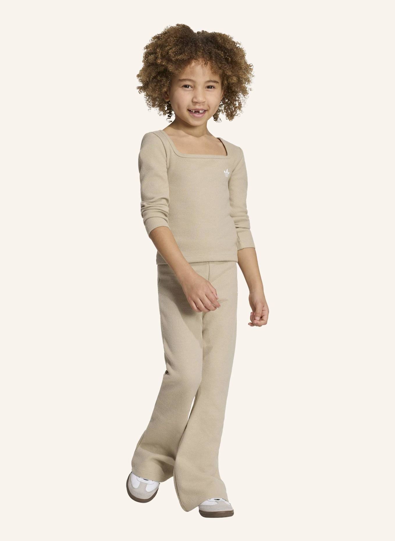adidas Originals WINTERIZED SET RIPPSTRICK LONGSLEEVE LEGGINGS: BEIGE