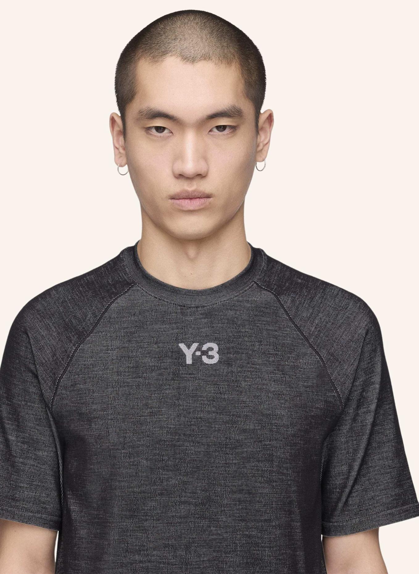 Y-3 Y-3 MERCEDES ENGINEERED T-SHIRT: SCHWARZ/ GRÜN