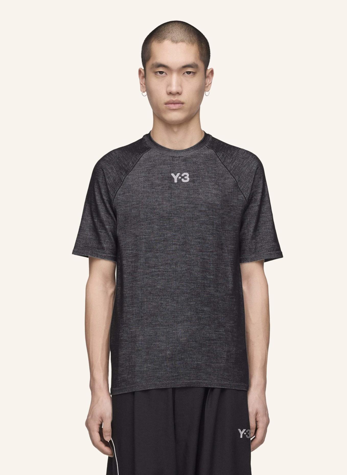 Y-3 Y-3 MERCEDES ENGINEERED T-SHIRT: SCHWARZ/ GRÜN