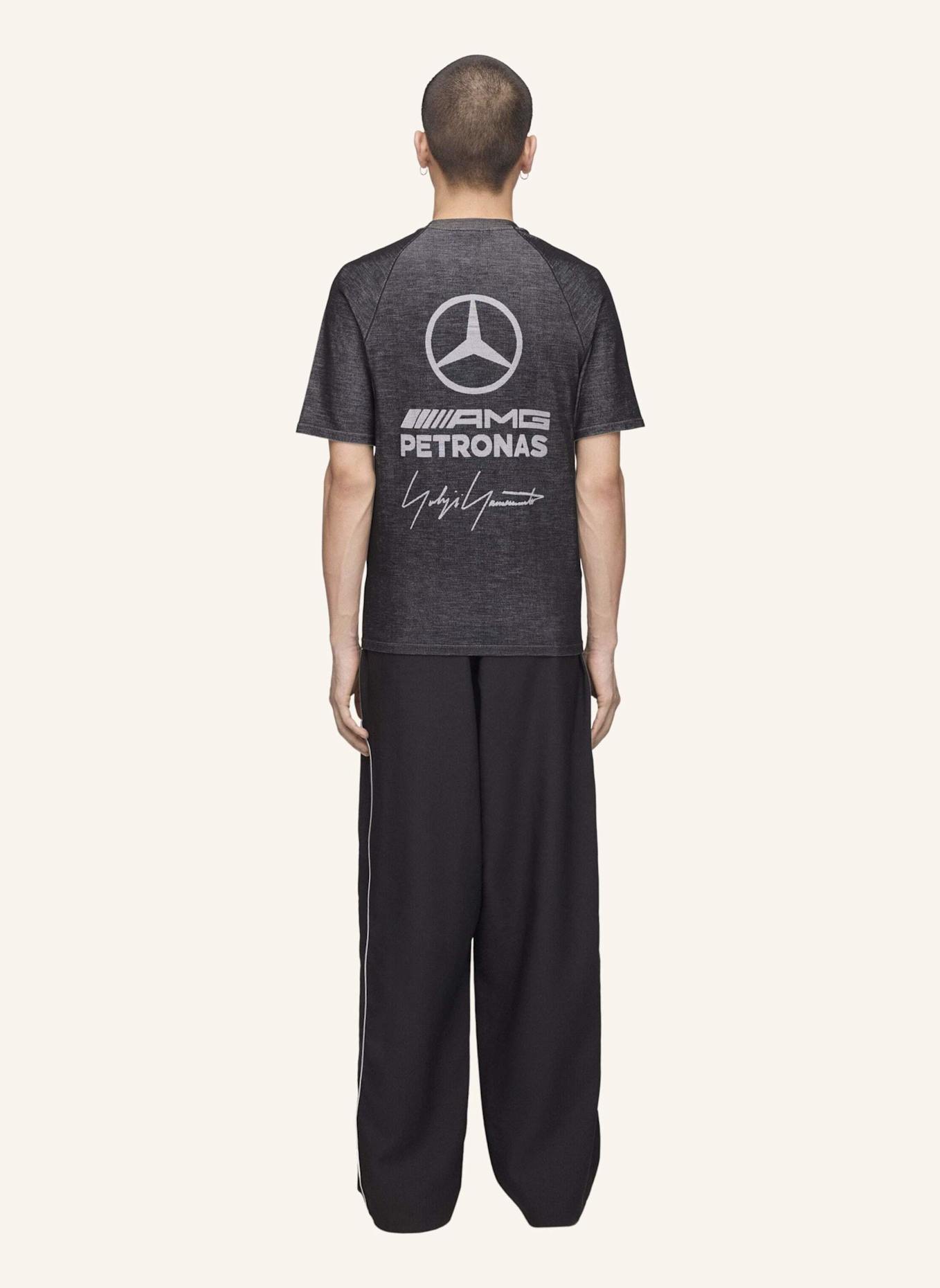 Y-3 Y-3 MERCEDES ENGINEERED T-SHIRT: SCHWARZ/ GRÜN