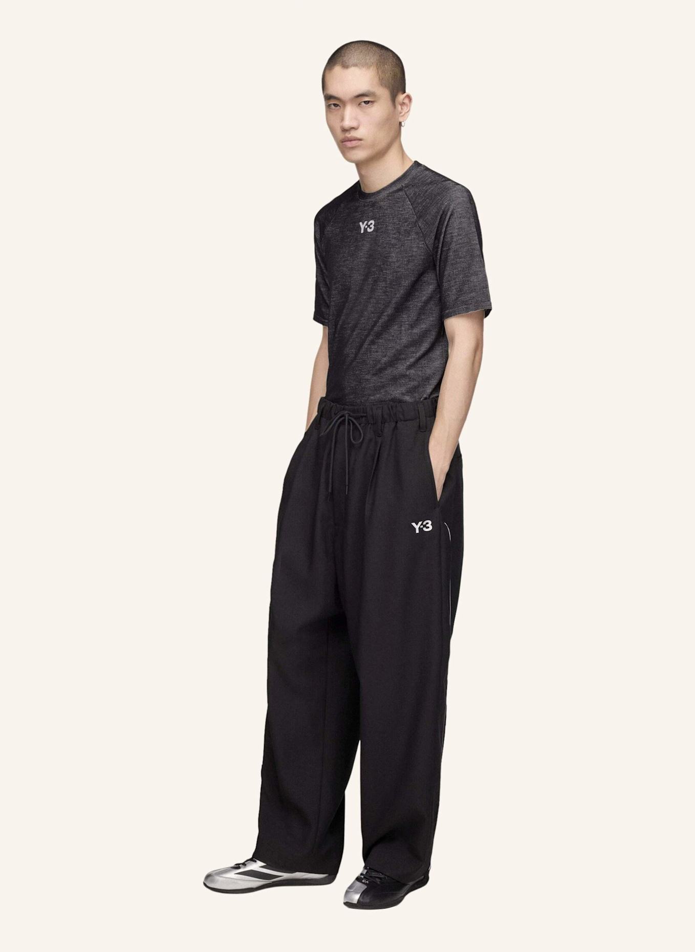 Y-3 Y-3 MERCEDES ENGINEERED T-SHIRT: SCHWARZ/ GRÜN