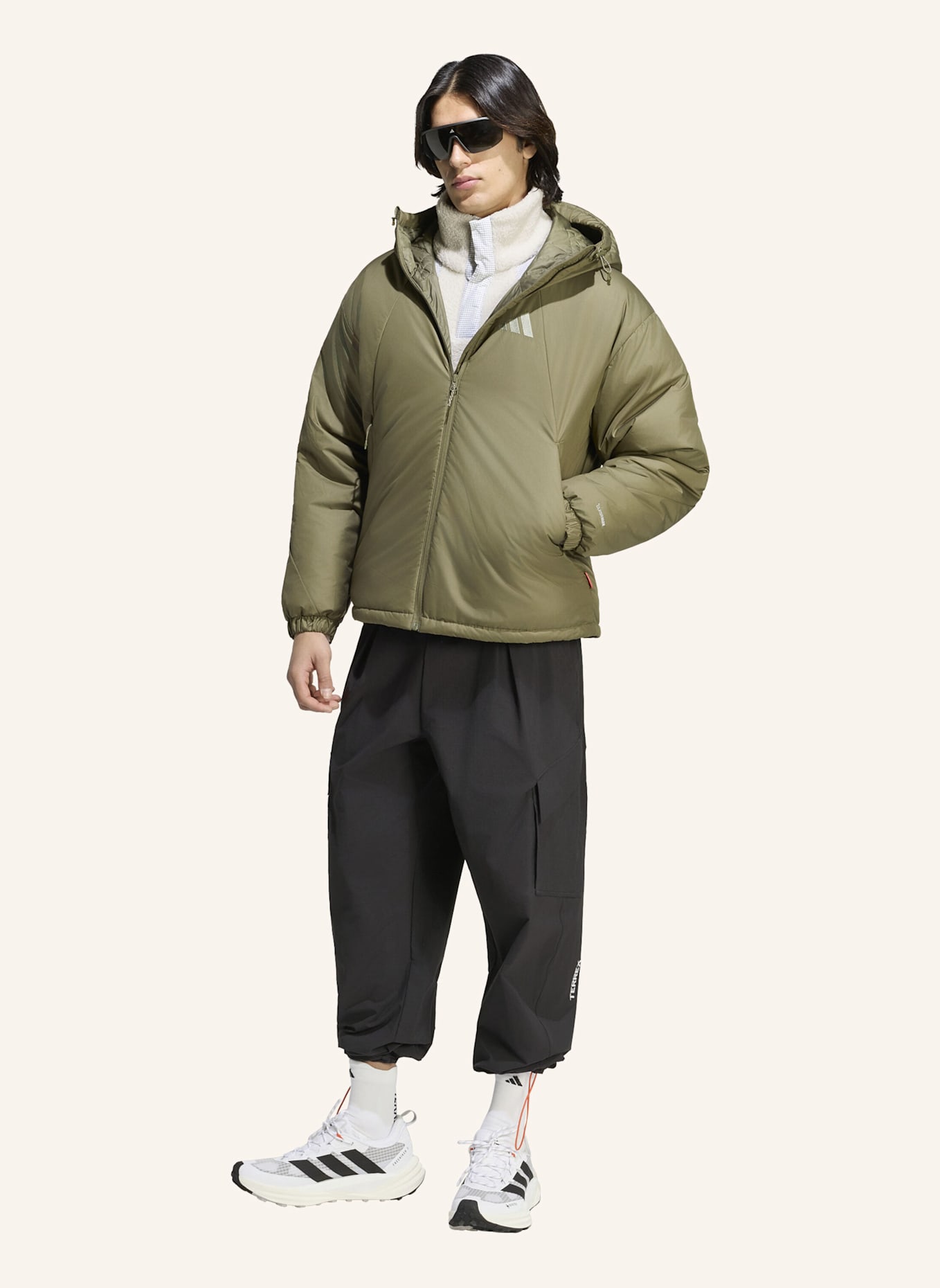 adidas TERREX TERREX MULTI PRIMALOFT JACKE, KAPUZE, ISOLIEREND: GRÜN