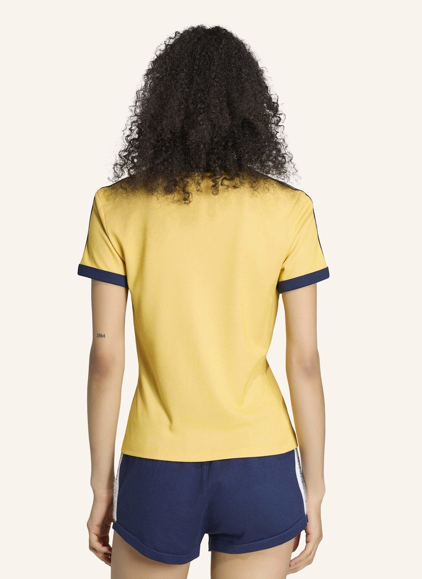 adidas Originals HEATHER 3-STREIFEN CALI T-SHIRT: BLAU