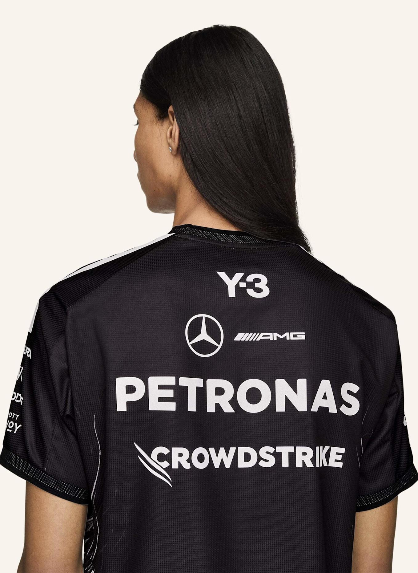 Y-3 Y-3 MERCEDES AMG PETRONAS FORMULA 1 TEAM DRIVER SHORT SLEEVE JERSEY: SCHWARZ