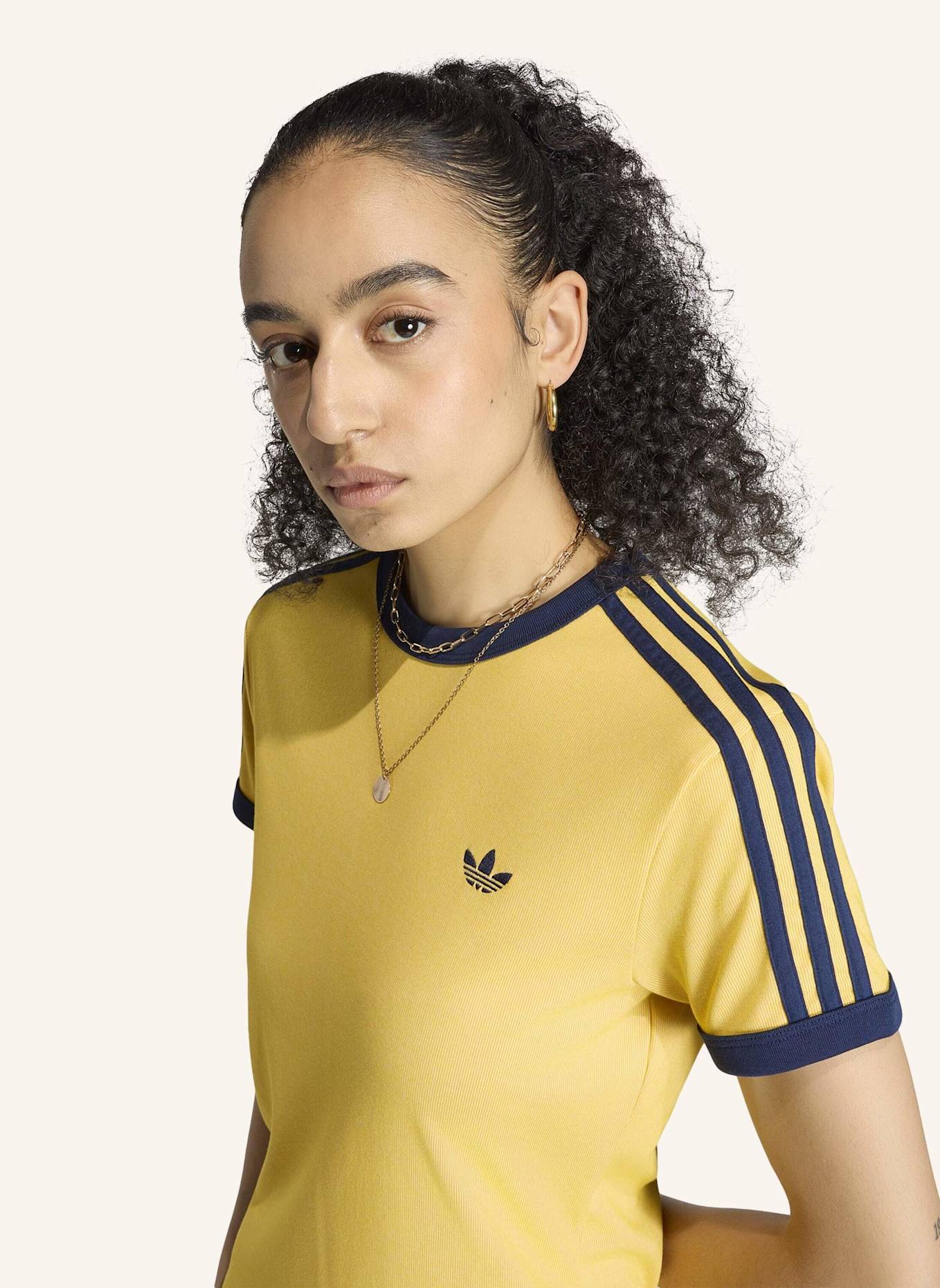adidas Originals HEATHER 3-STREIFEN CALI T-SHIRT: BLAU