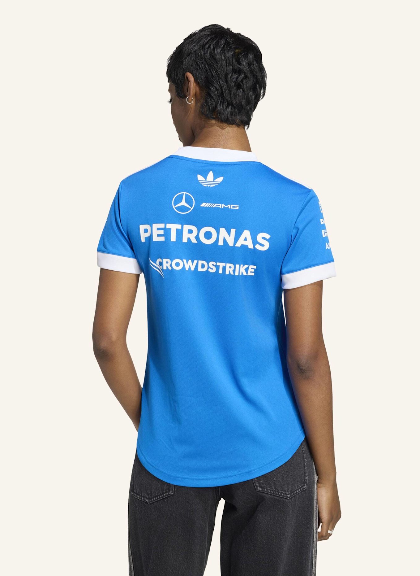 adidas MERCEDES-AMG PETRONAS FORMULA 1 TEAM BLUE WONDER DRIVER TRIKOT: BLAU
