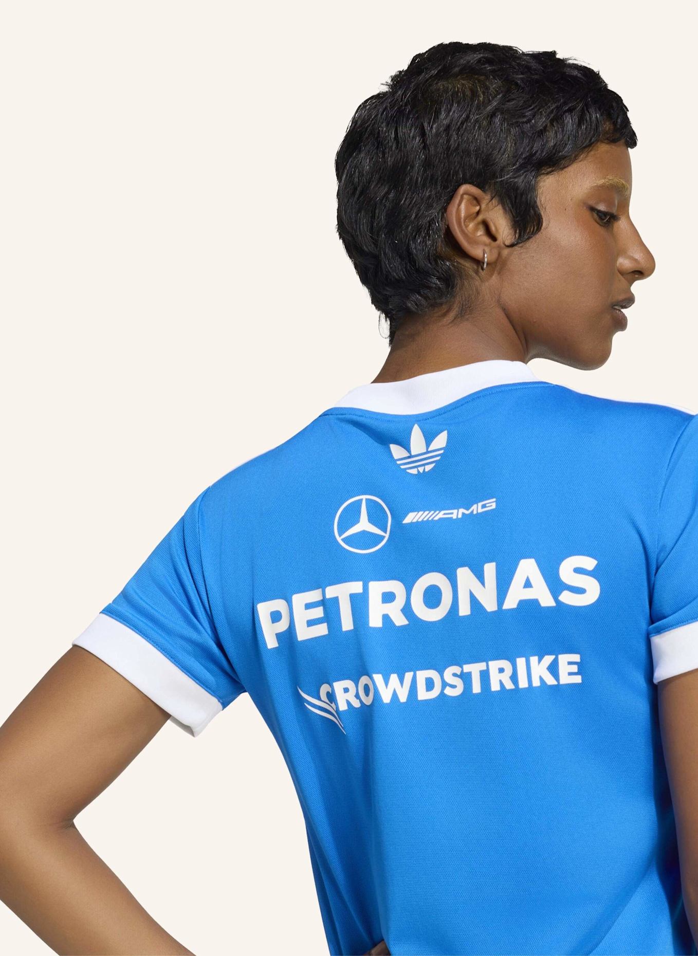 adidas MERCEDES-AMG PETRONAS FORMULA 1 TEAM BLUE WONDER DRIVER TRIKOT: BLAU
