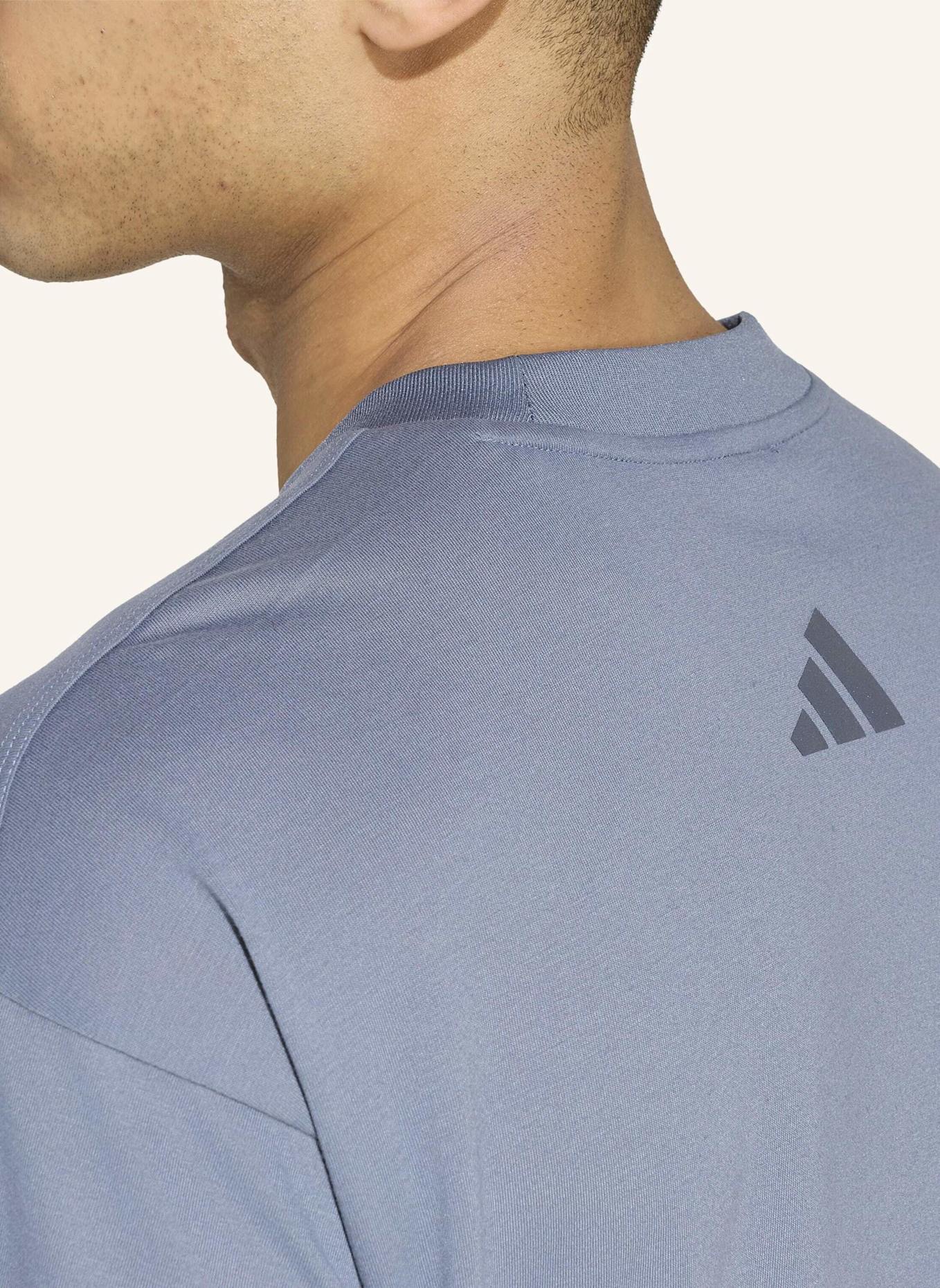 adidas ADI365 ASPYRE RUNNING GRAFIK T-SHIRT: GRAU/ SCHWARZ