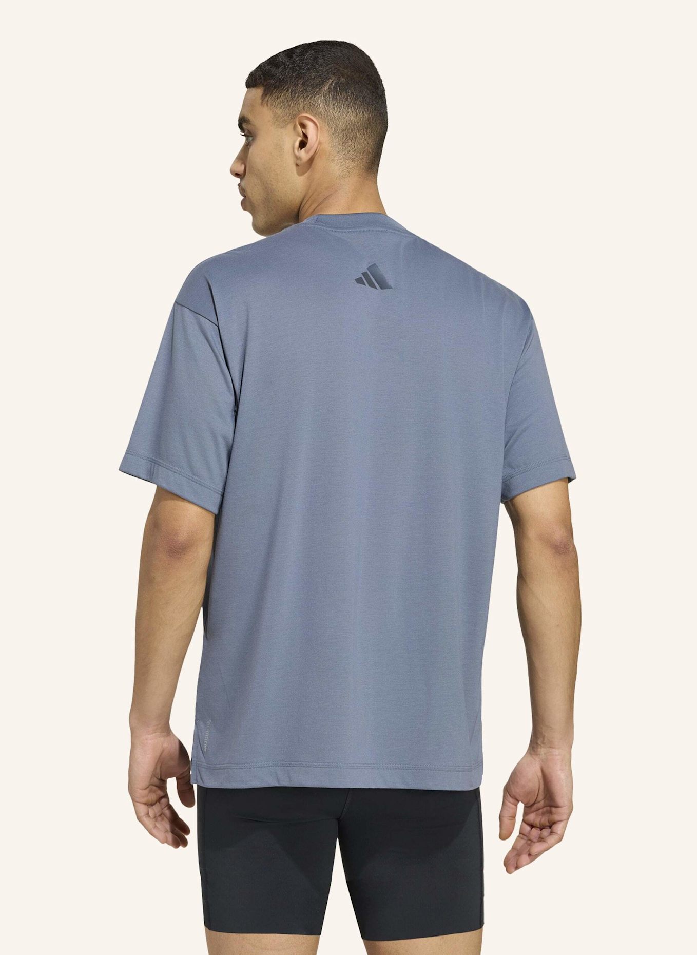 adidas ADI365 ASPYRE RUNNING GRAFIK T-SHIRT: GRAU/ SCHWARZ
