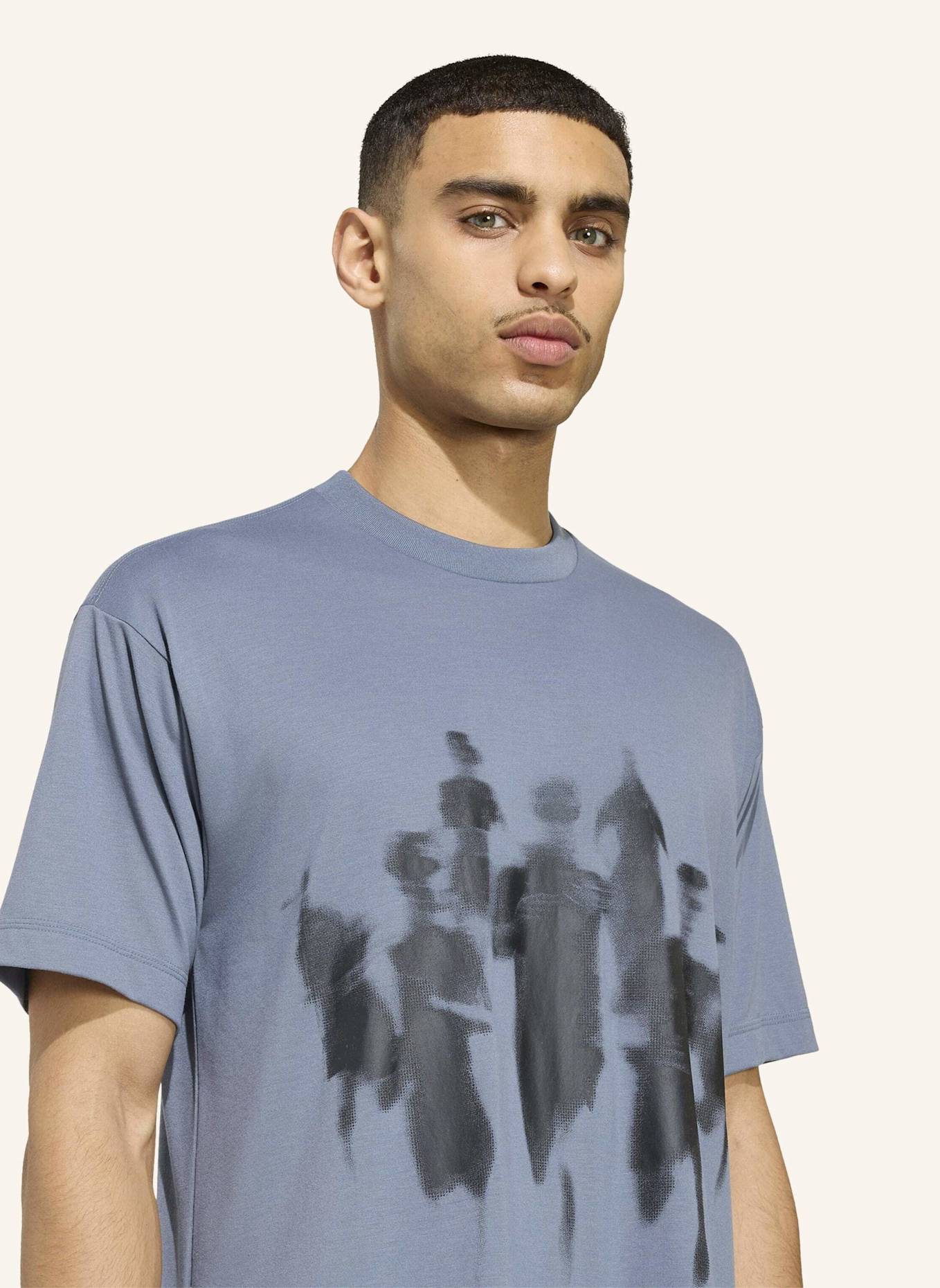 adidas ADI365 ASPYRE RUNNING GRAFIK T-SHIRT: GRAU/ SCHWARZ
