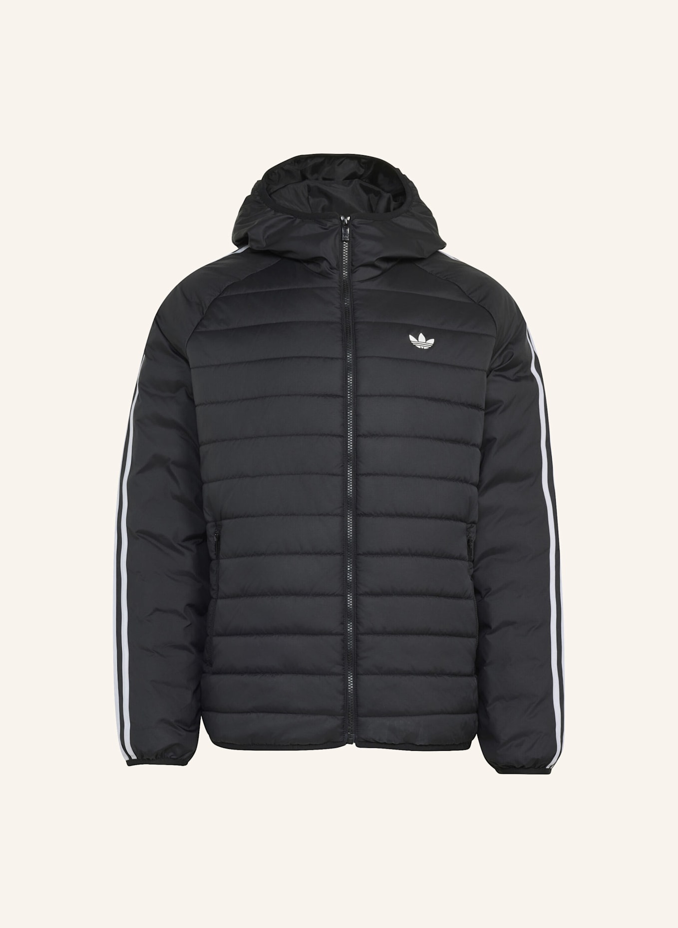 adidas Originals 3-STREIFEN JACKE, GEFÜTTERT: SCHWARZ