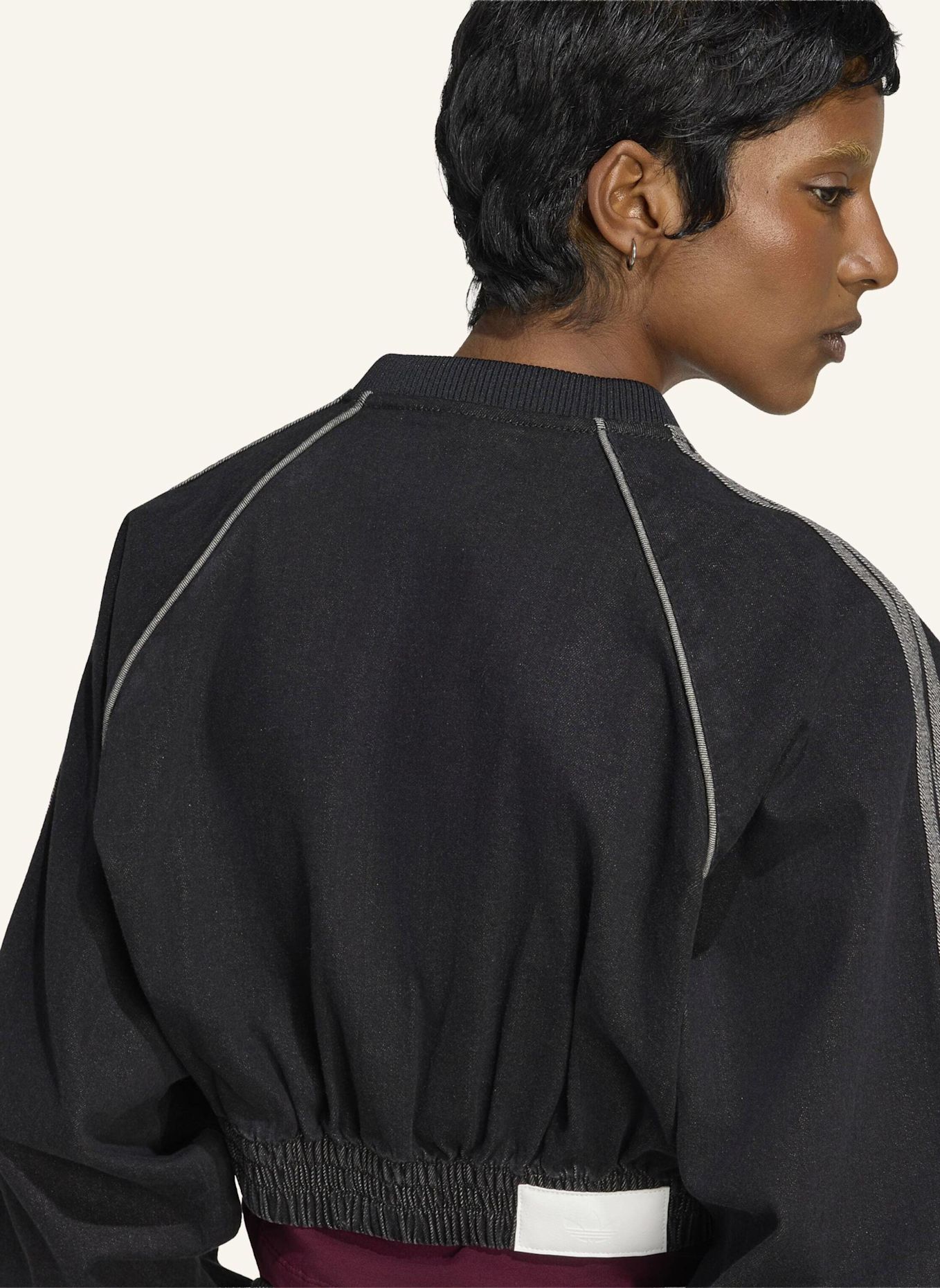 adidas Originals SST DENIM TRACK TOP: SCHWARZ