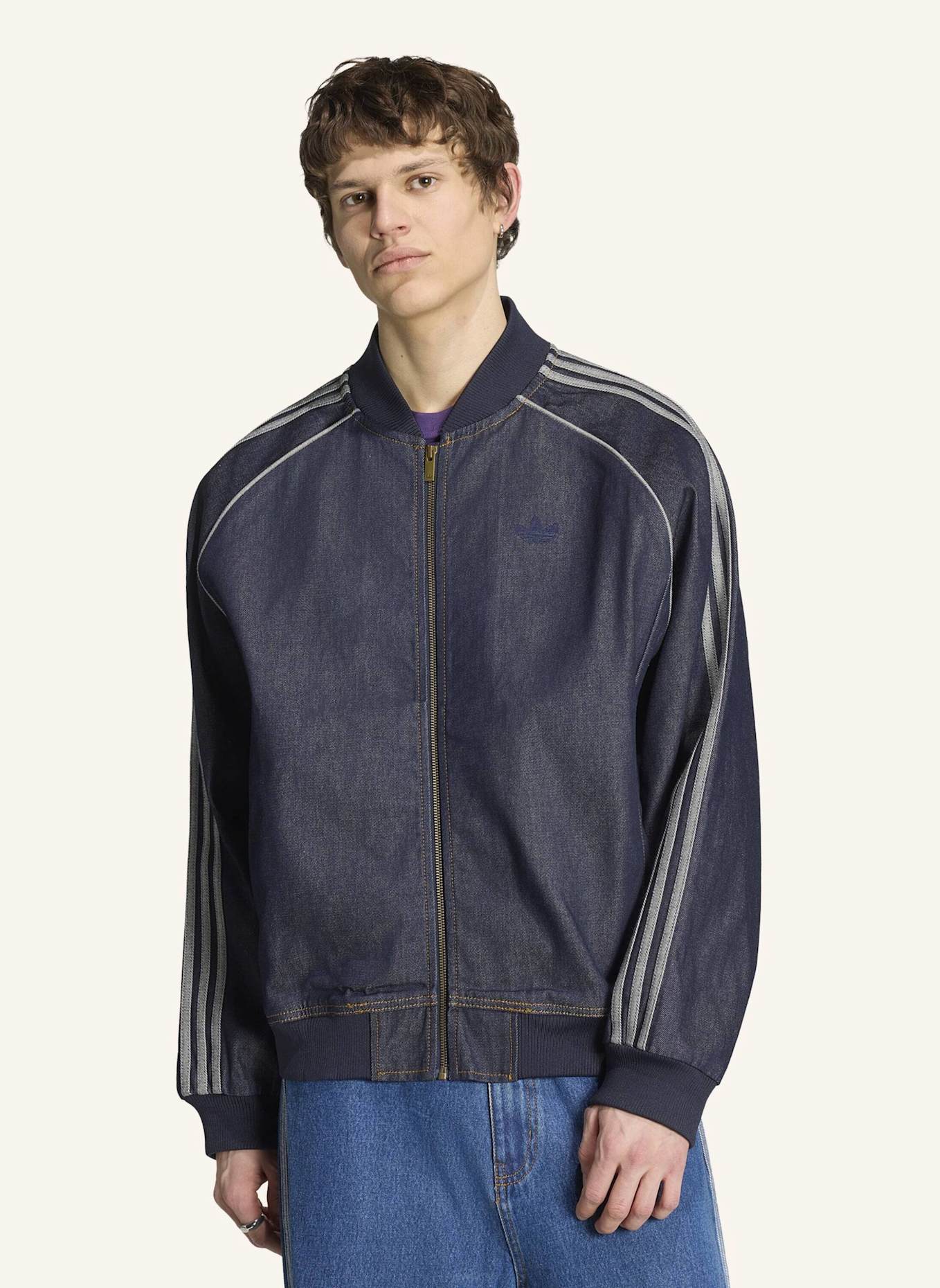 adidas Originals SST ADICOLOR DENIM TRACK TOP: BLAU