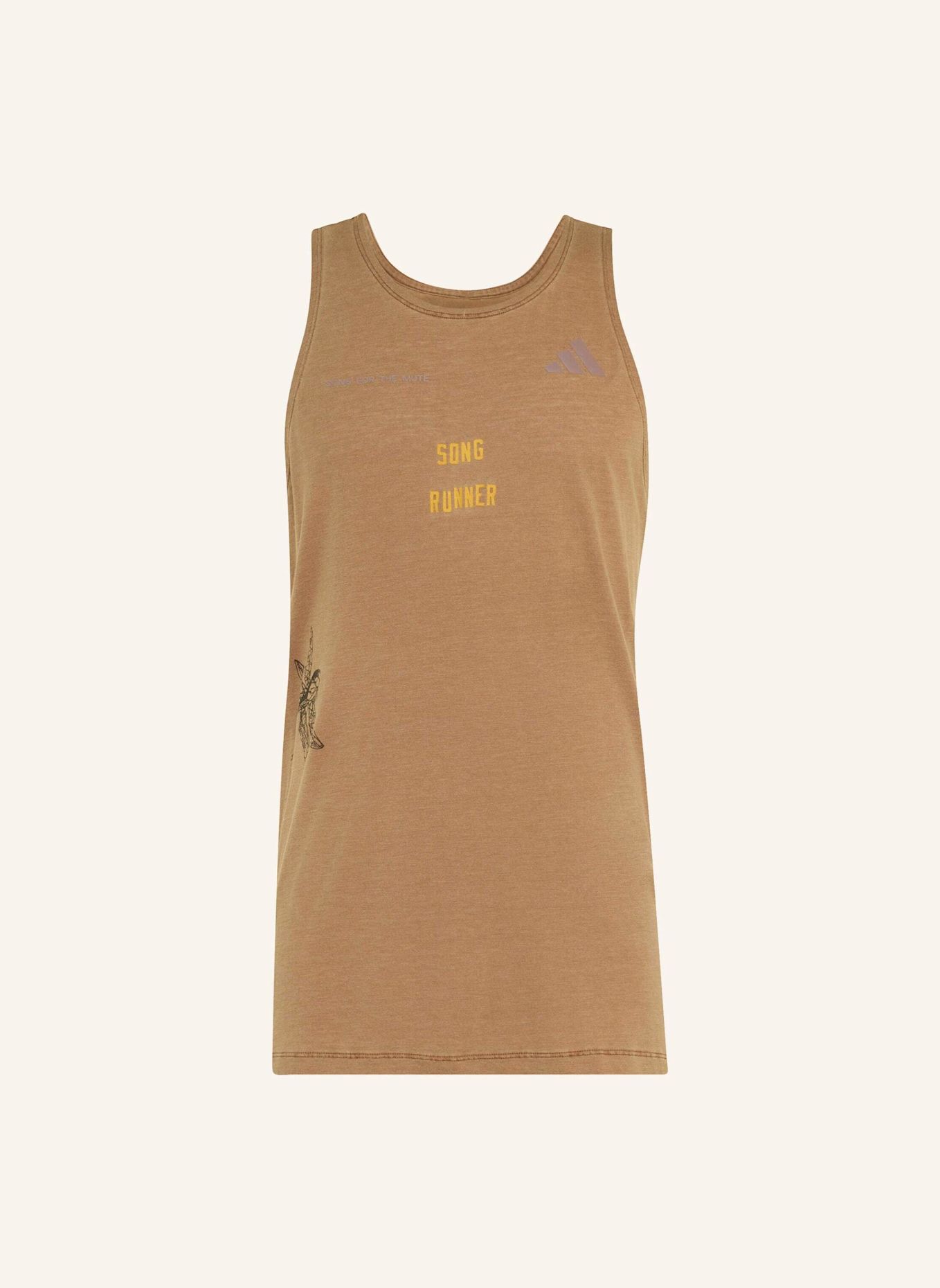 adidas ADIDAS RUNNING X SONG FOR THE MUTE TANKTOP: BRAUN