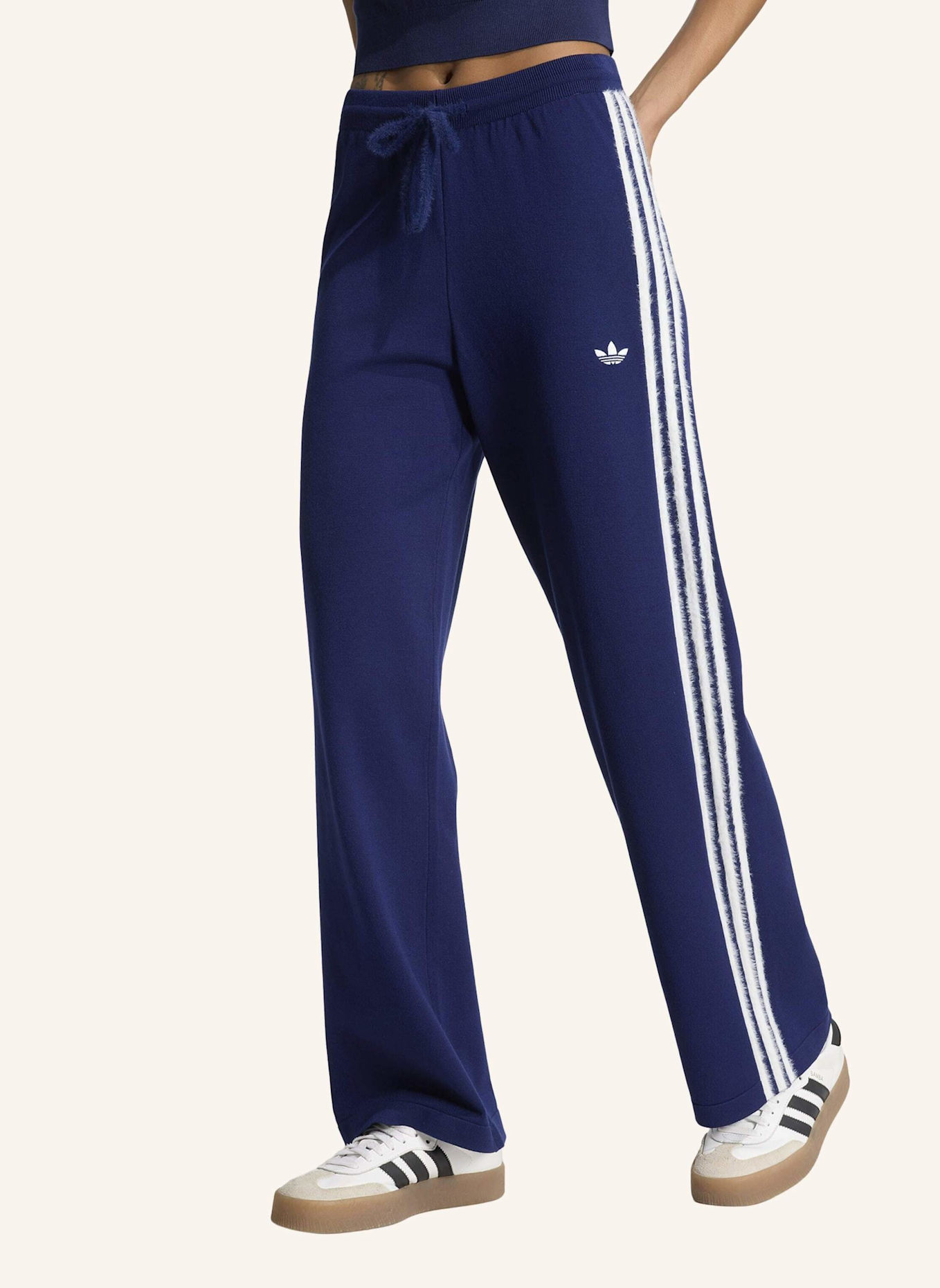 adidas Originals FIREBIRD TRAININGSHOSE STRICK: BLAU/ WEISS